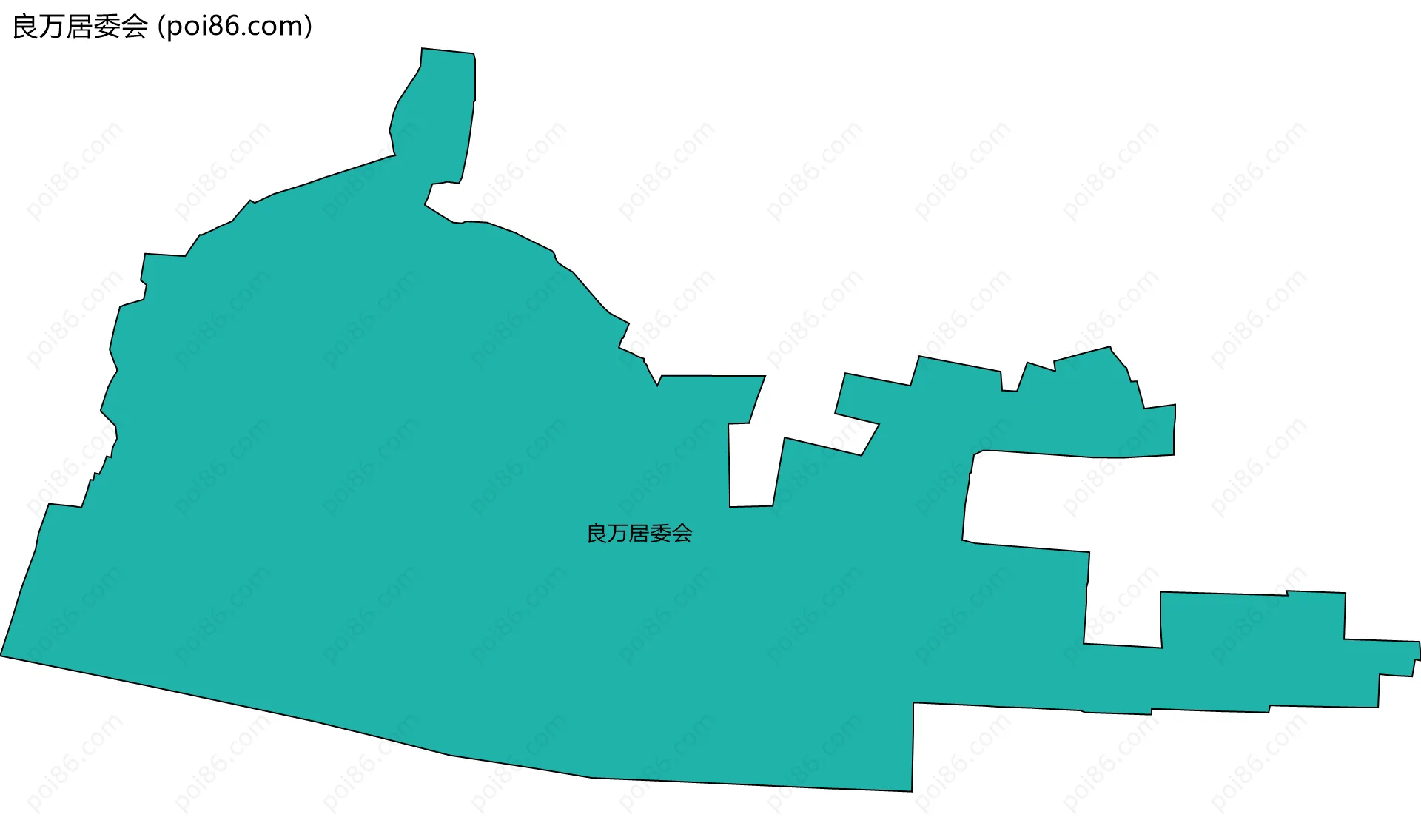 良万居委会边界地图