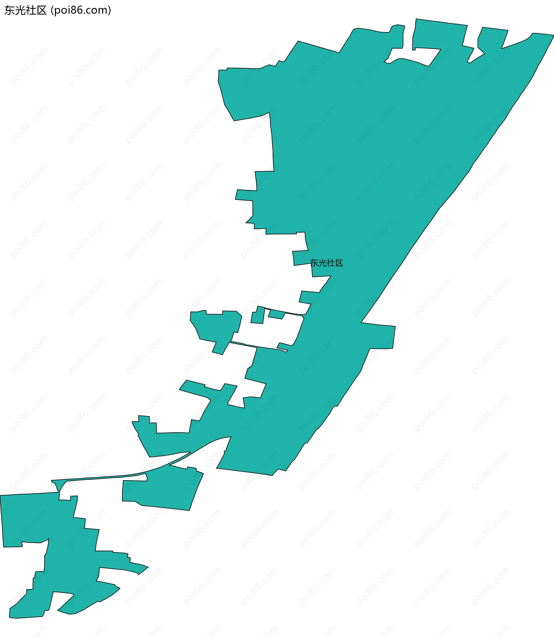 东光社区边界地图