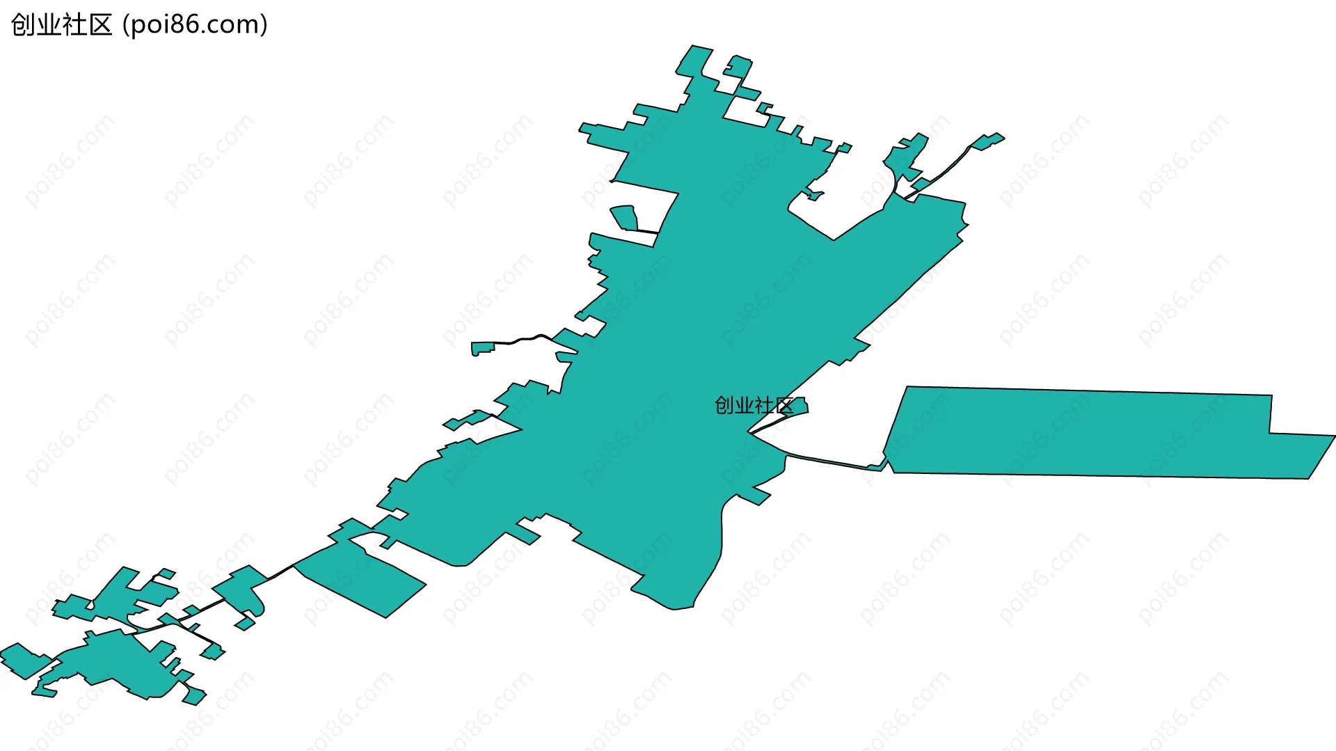创业社区边界地图