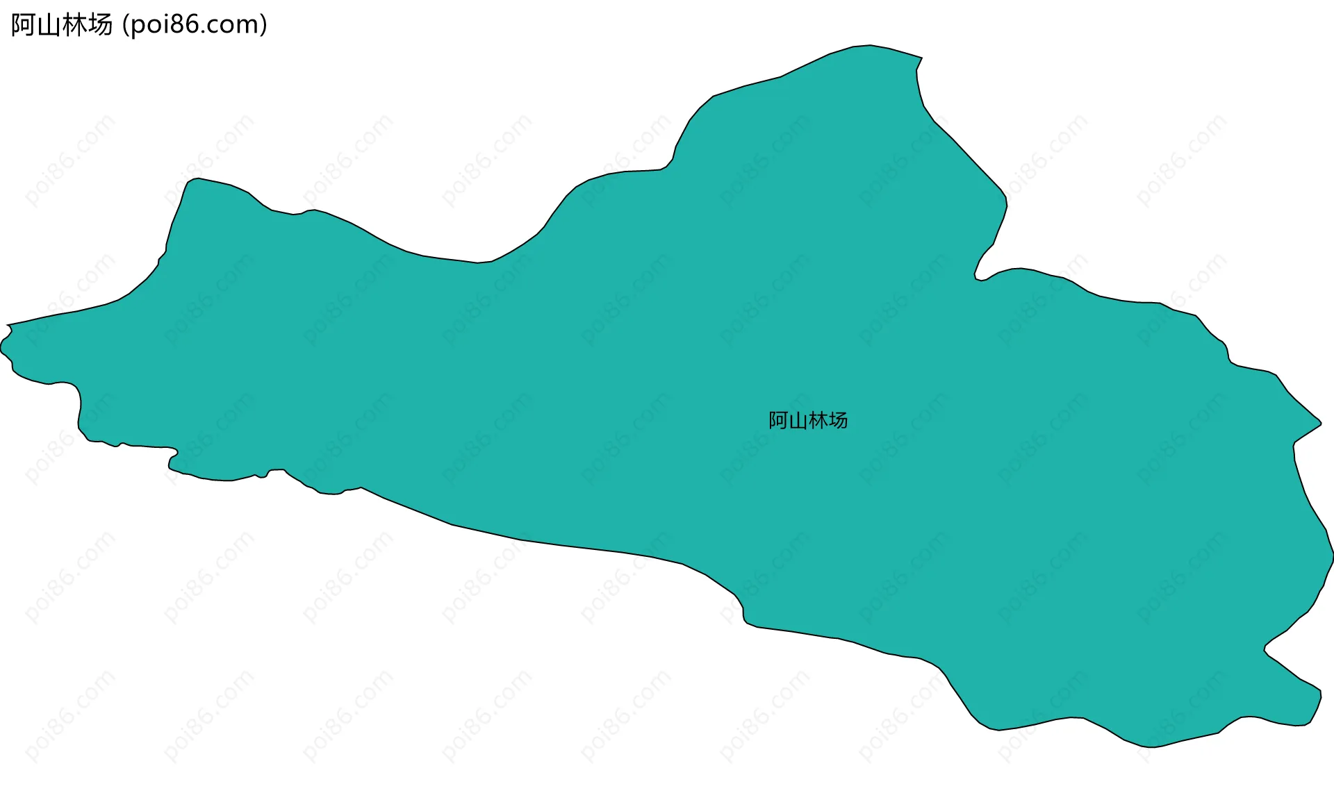 阿山林场边界地图