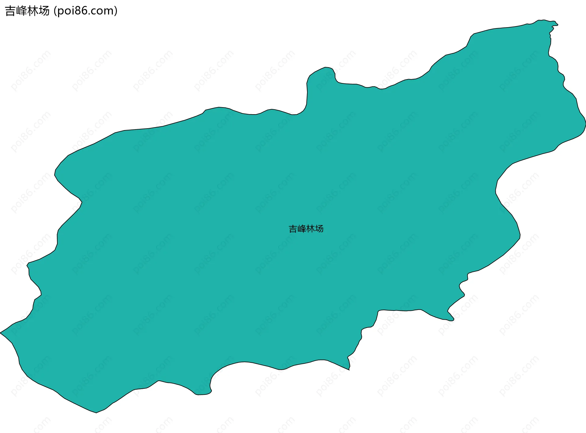 吉峰林场边界地图