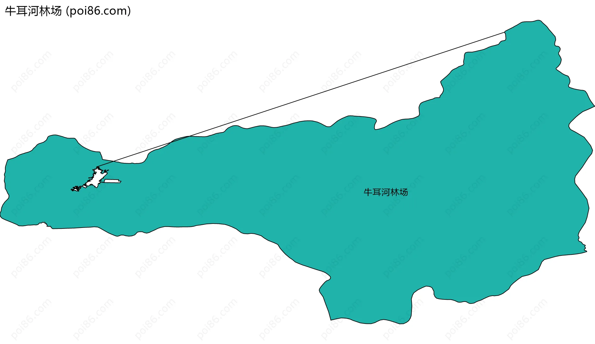 牛耳河林场边界地图