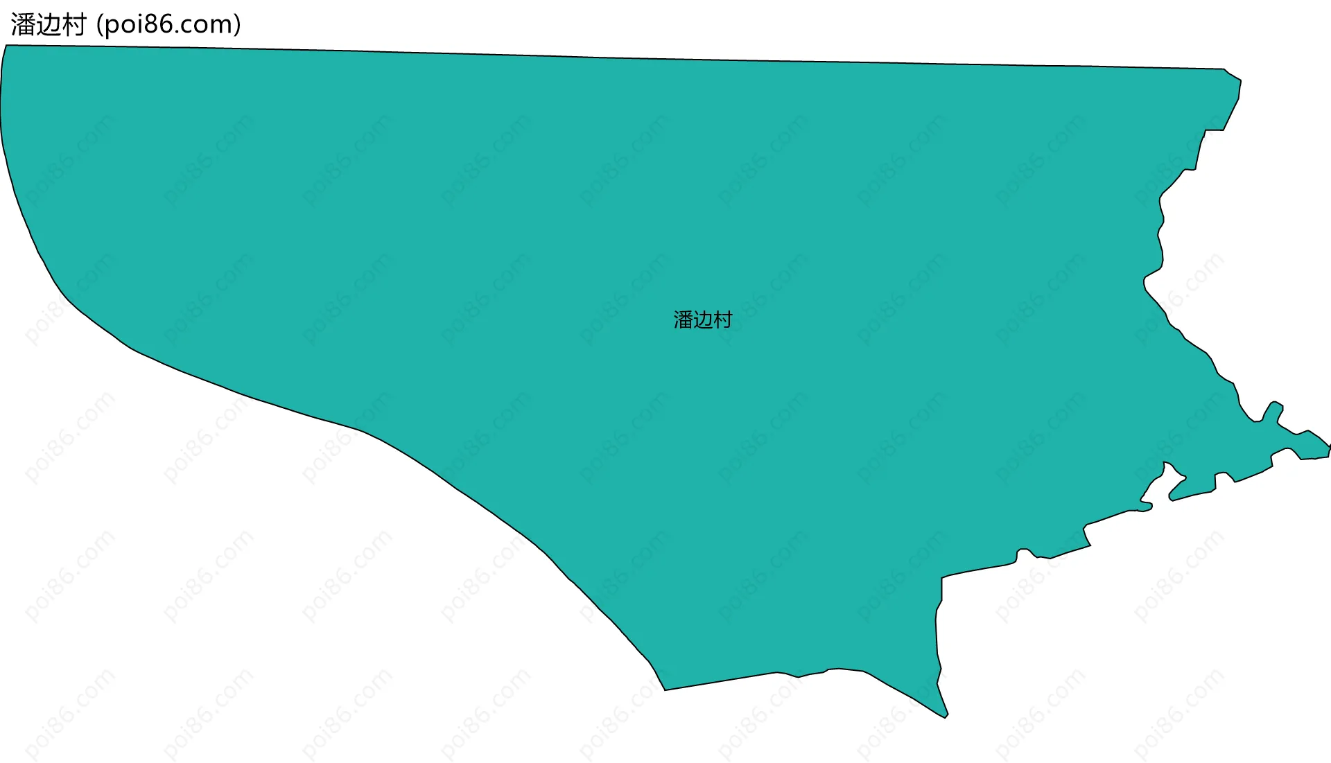 潘边村边界地图