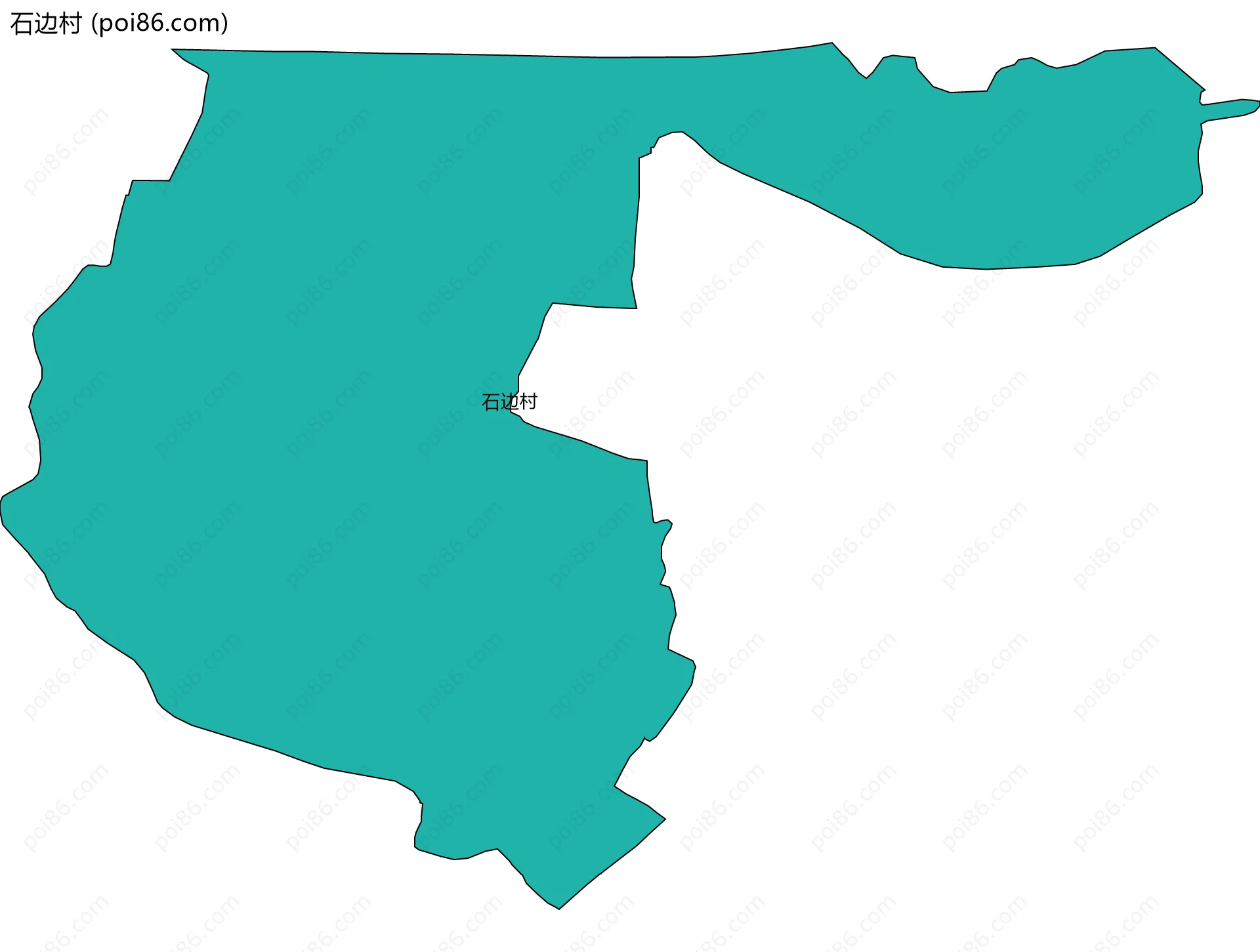 石边村边界地图