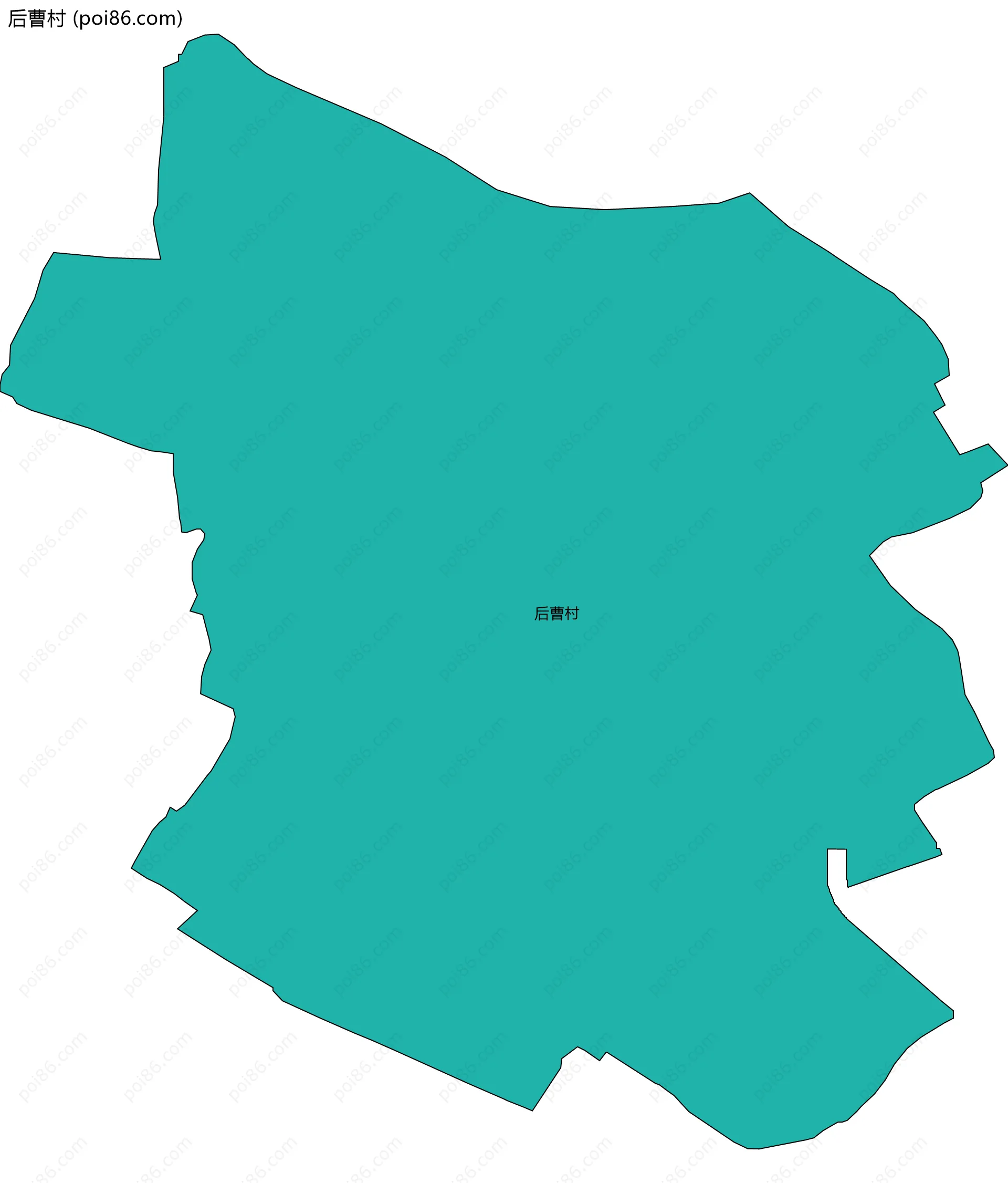 后曹村边界地图