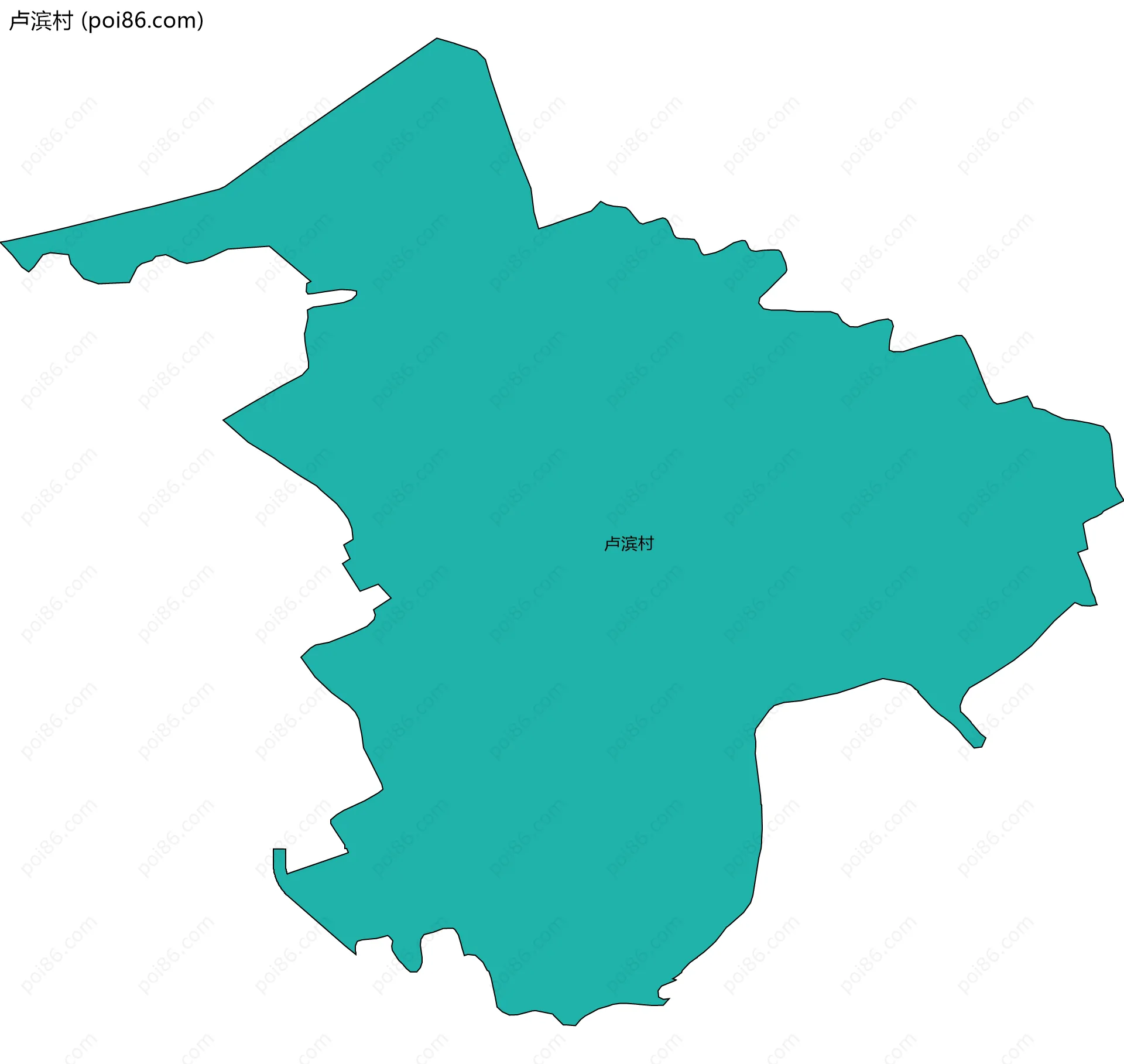 卢滨村边界地图