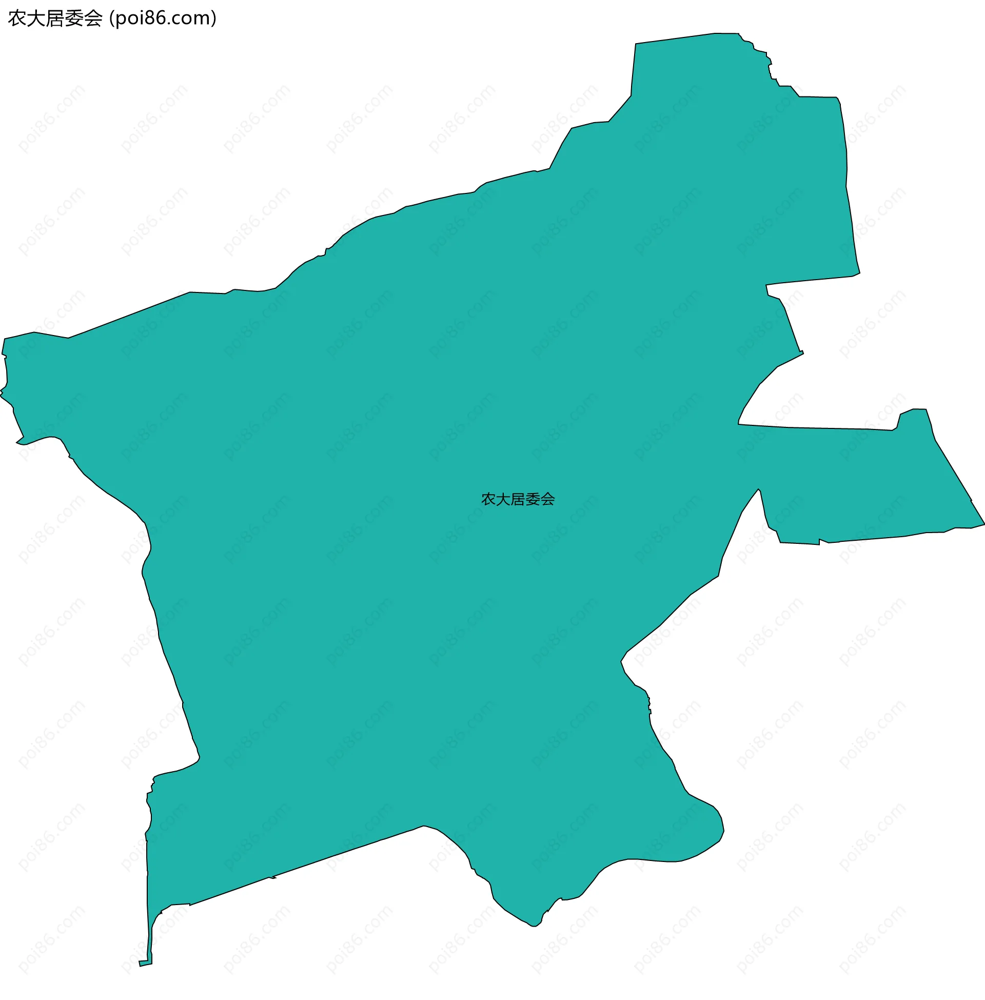 农大居委会边界地图