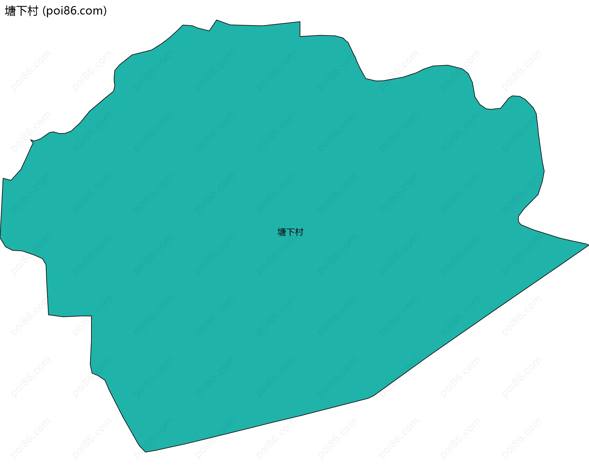 塘下村边界地图