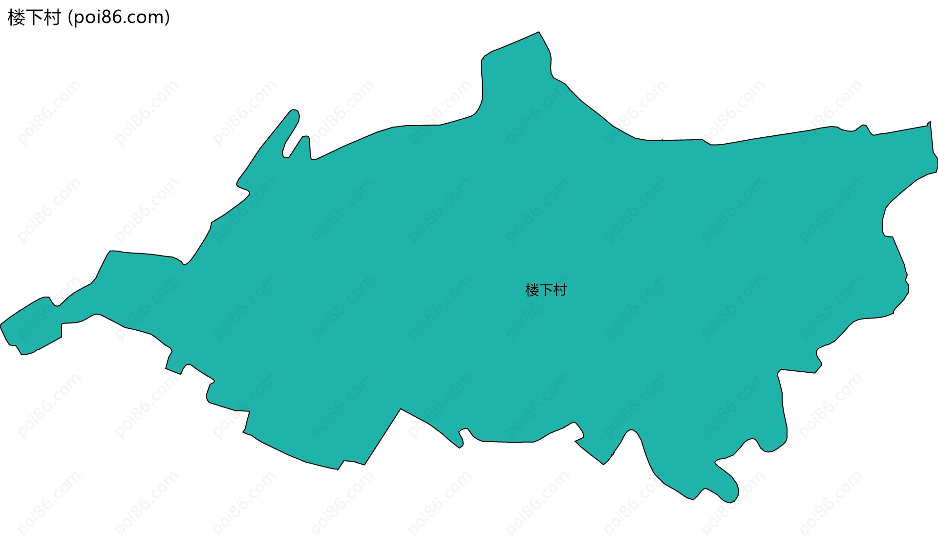 楼下村边界地图