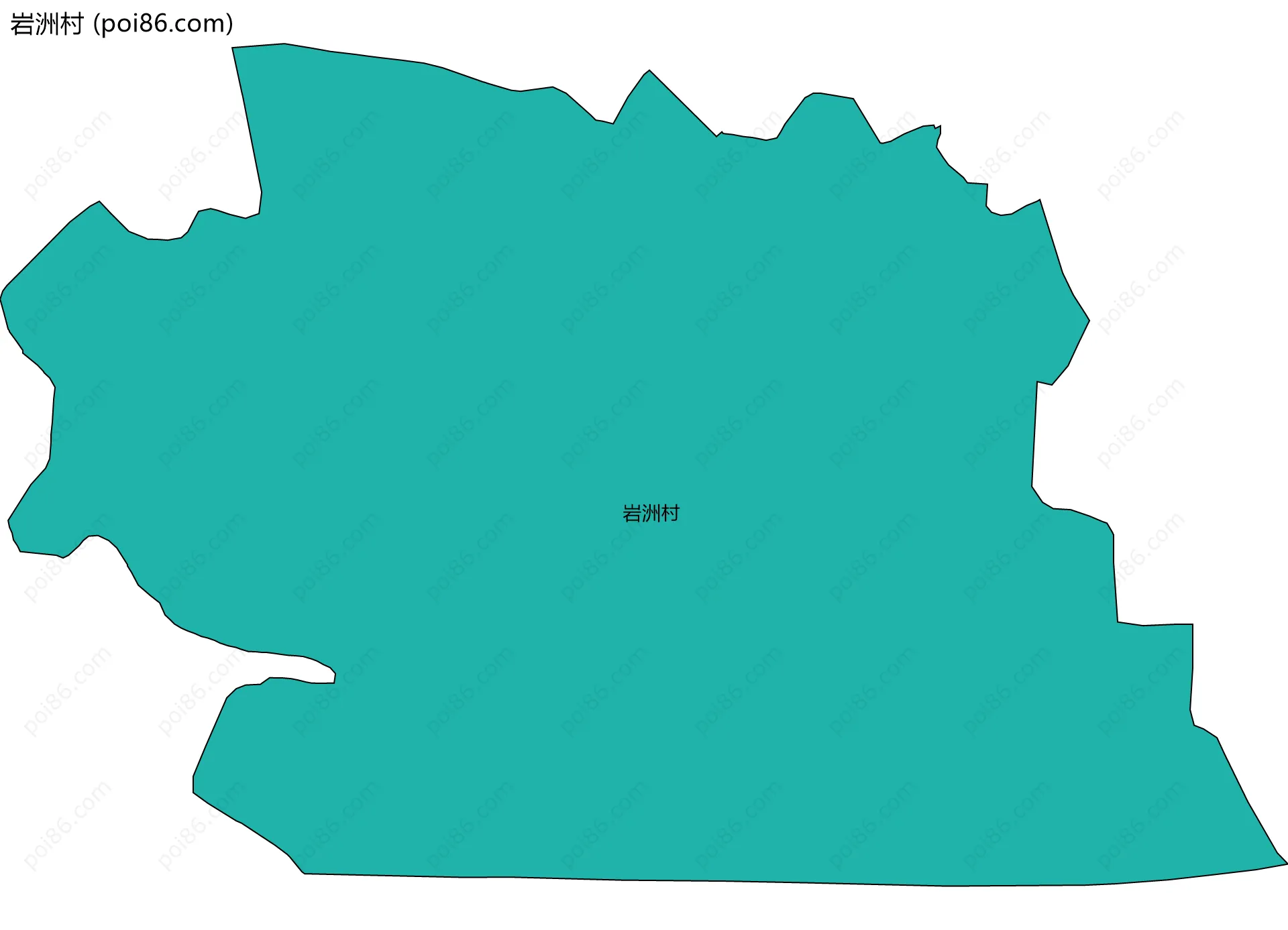 岩洲村边界地图