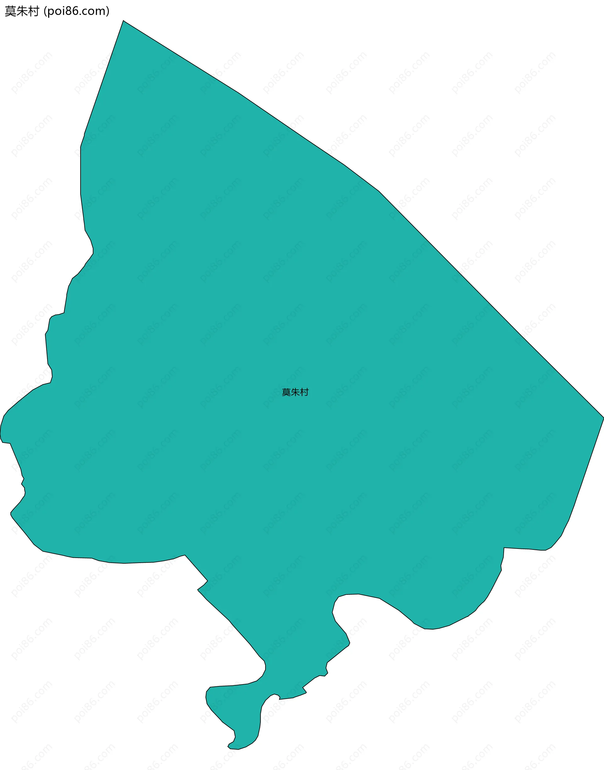 莫朱村边界地图