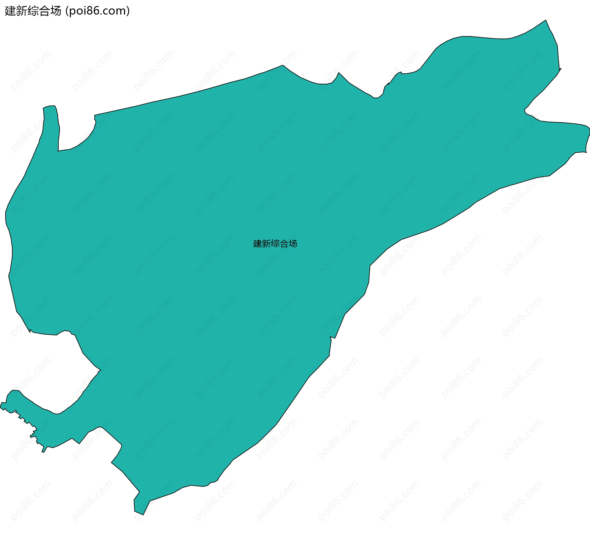 建新综合场边界地图