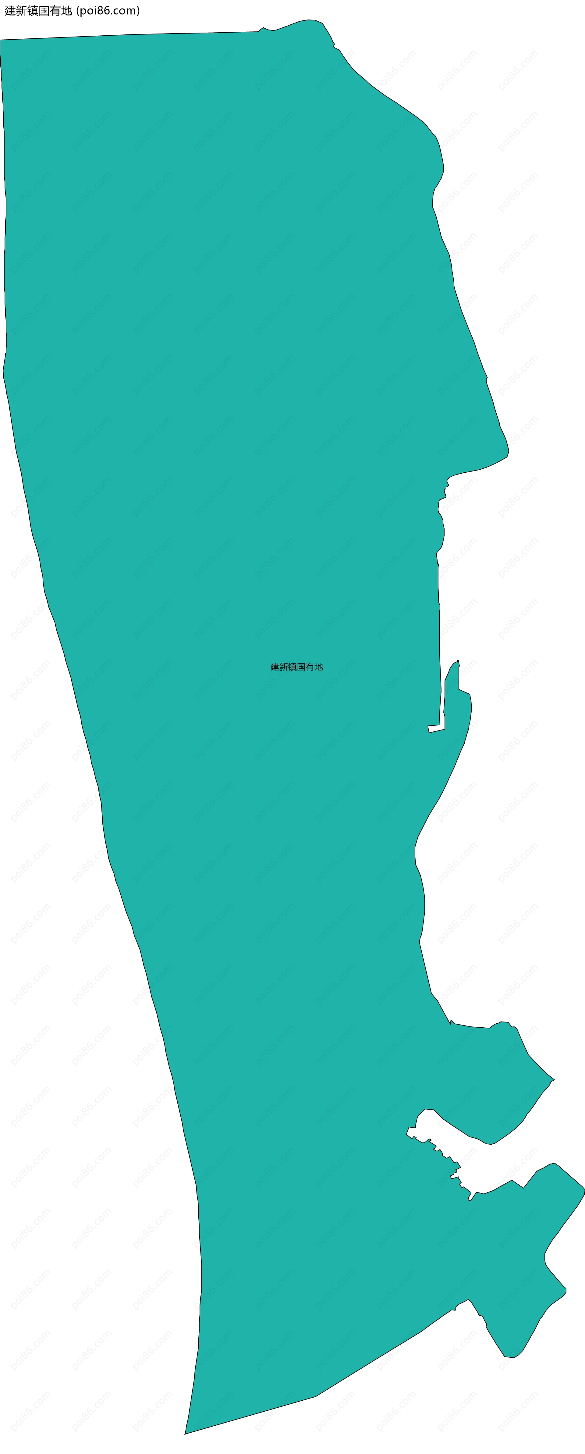 建新镇国有地边界地图