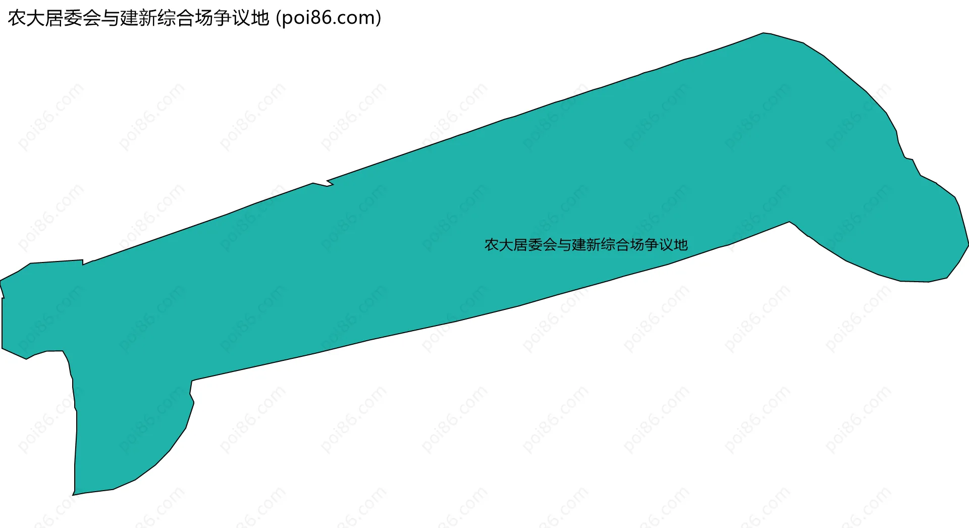 农大居委会与建新综合场争议地边界地图