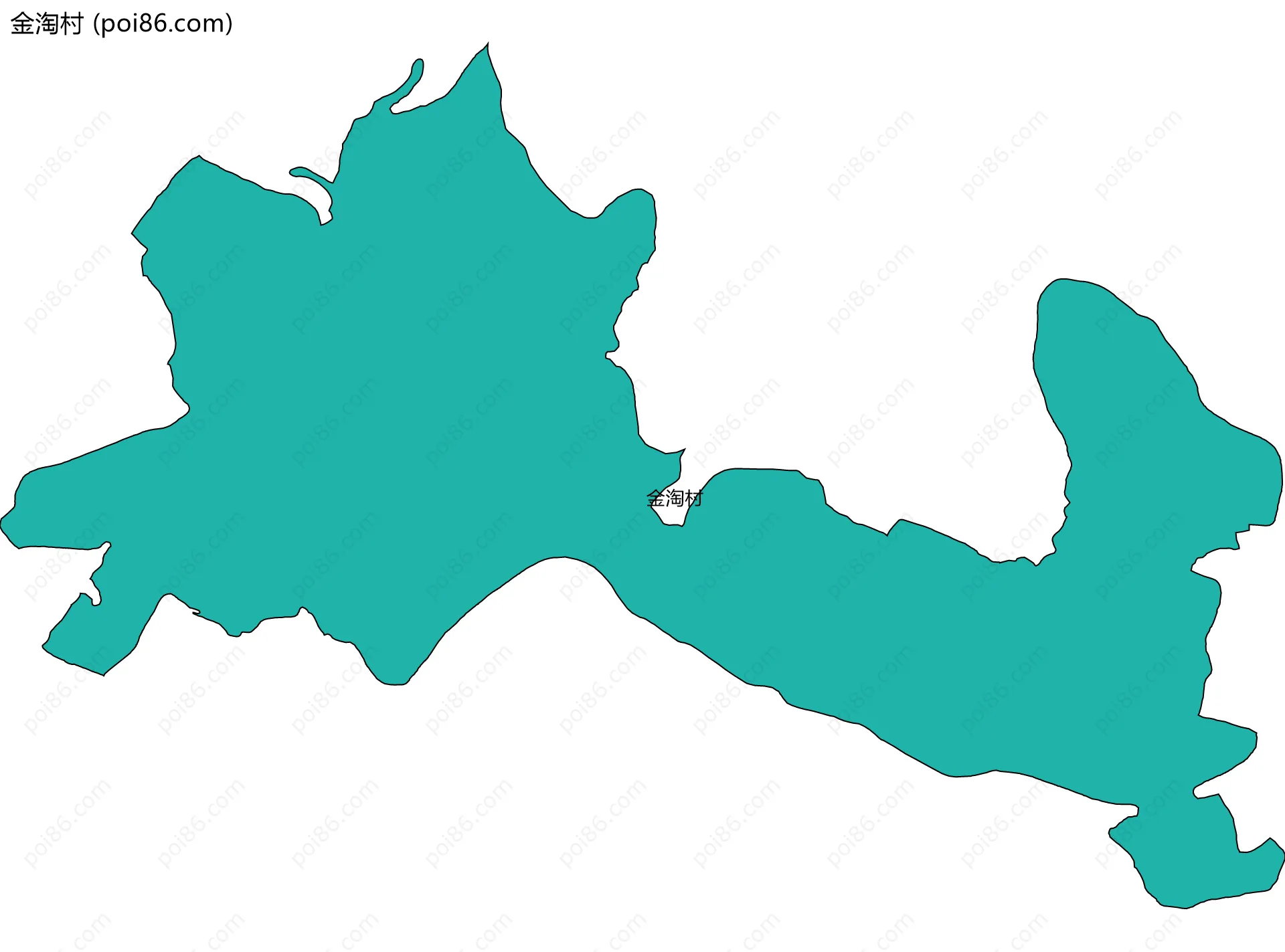 金淘村边界地图