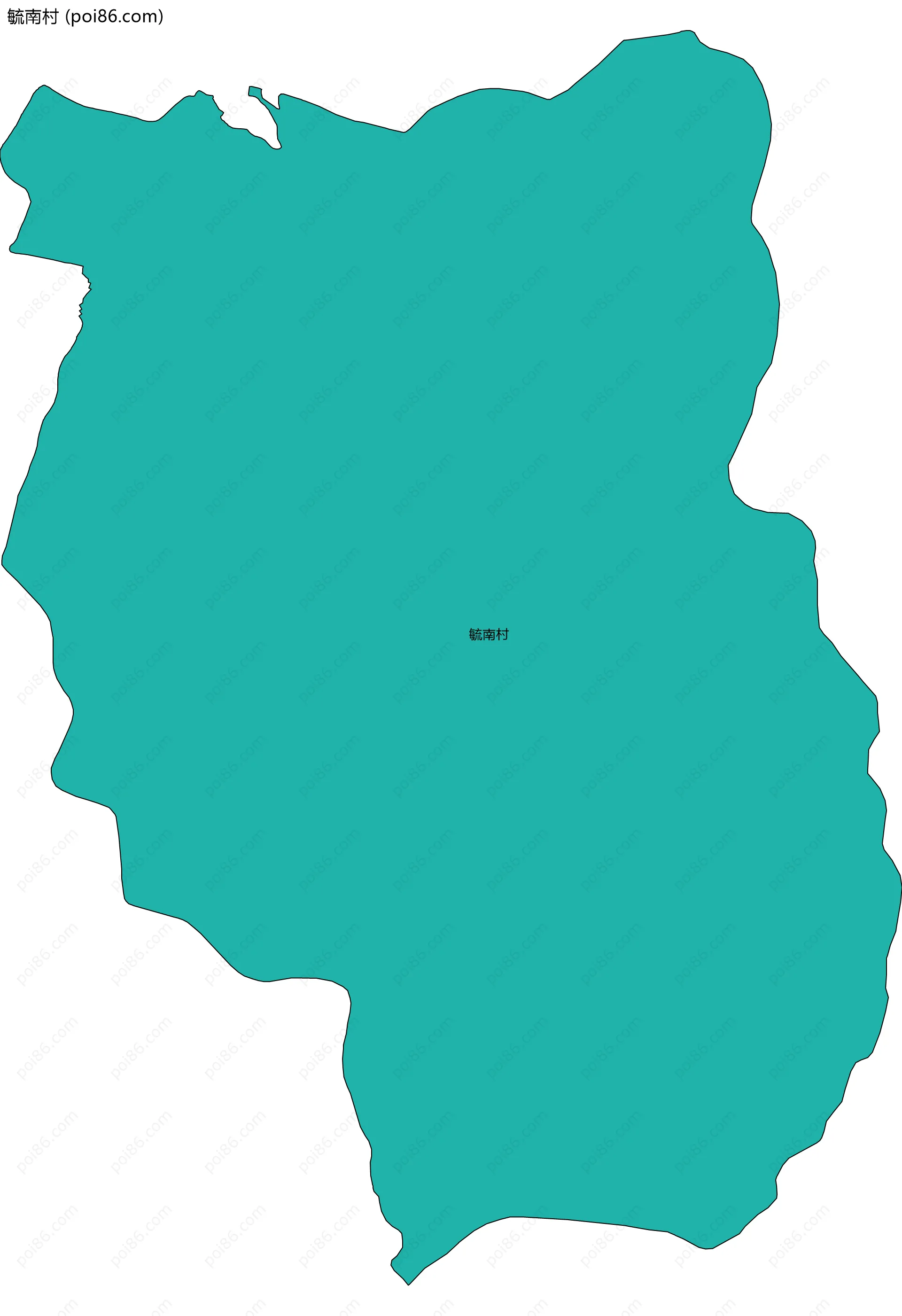 毓南村边界地图