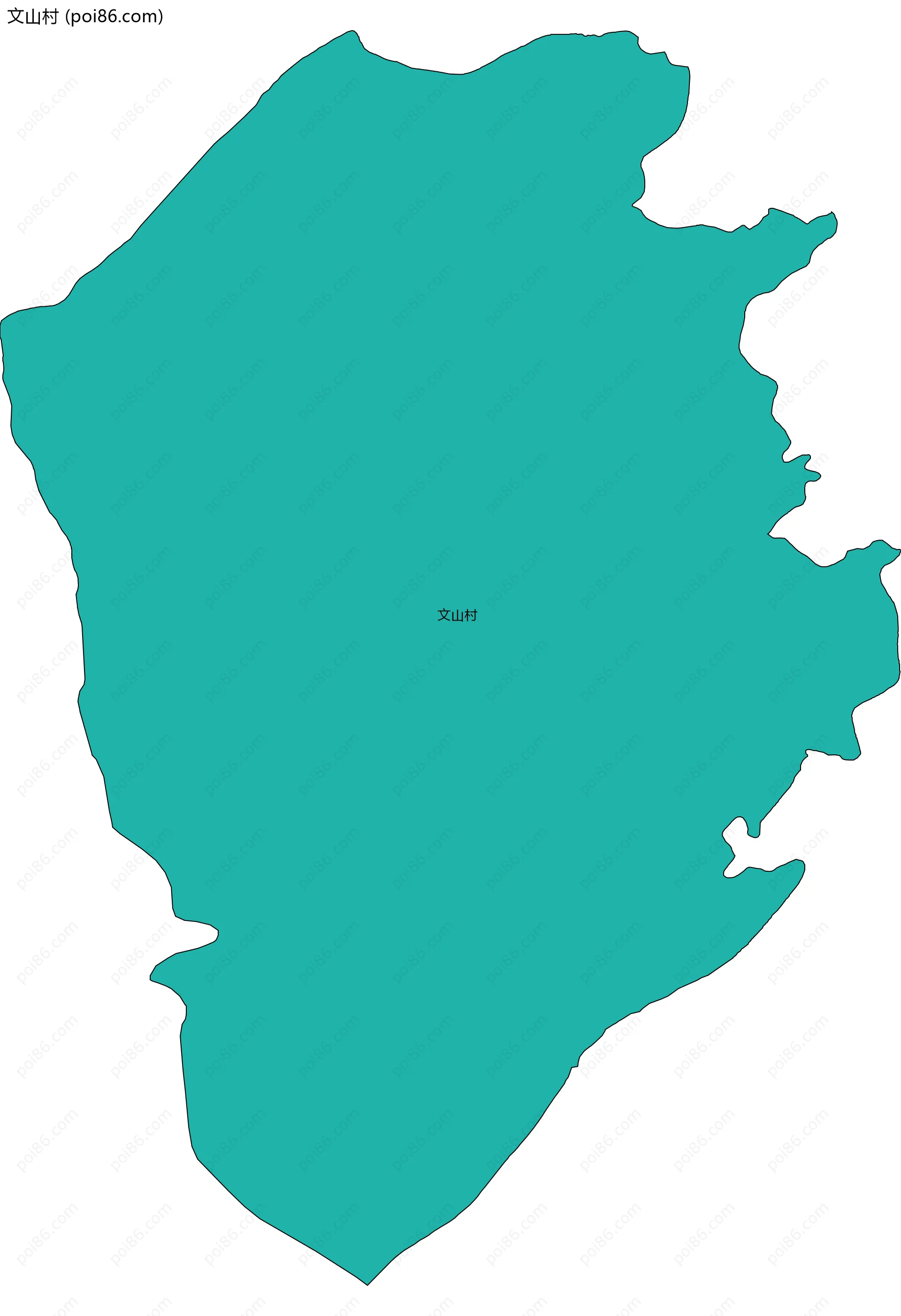 文山村边界地图