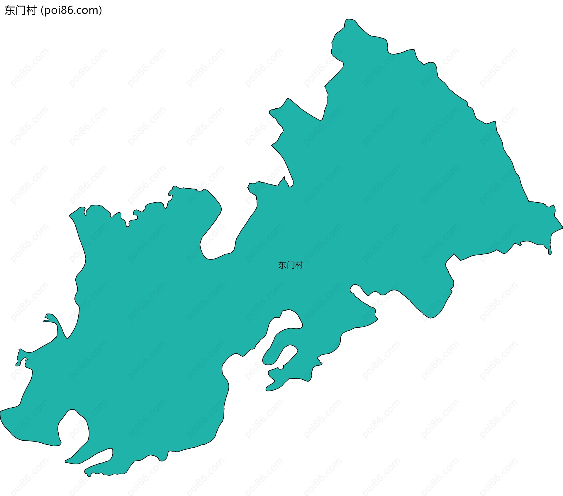 东门村边界地图