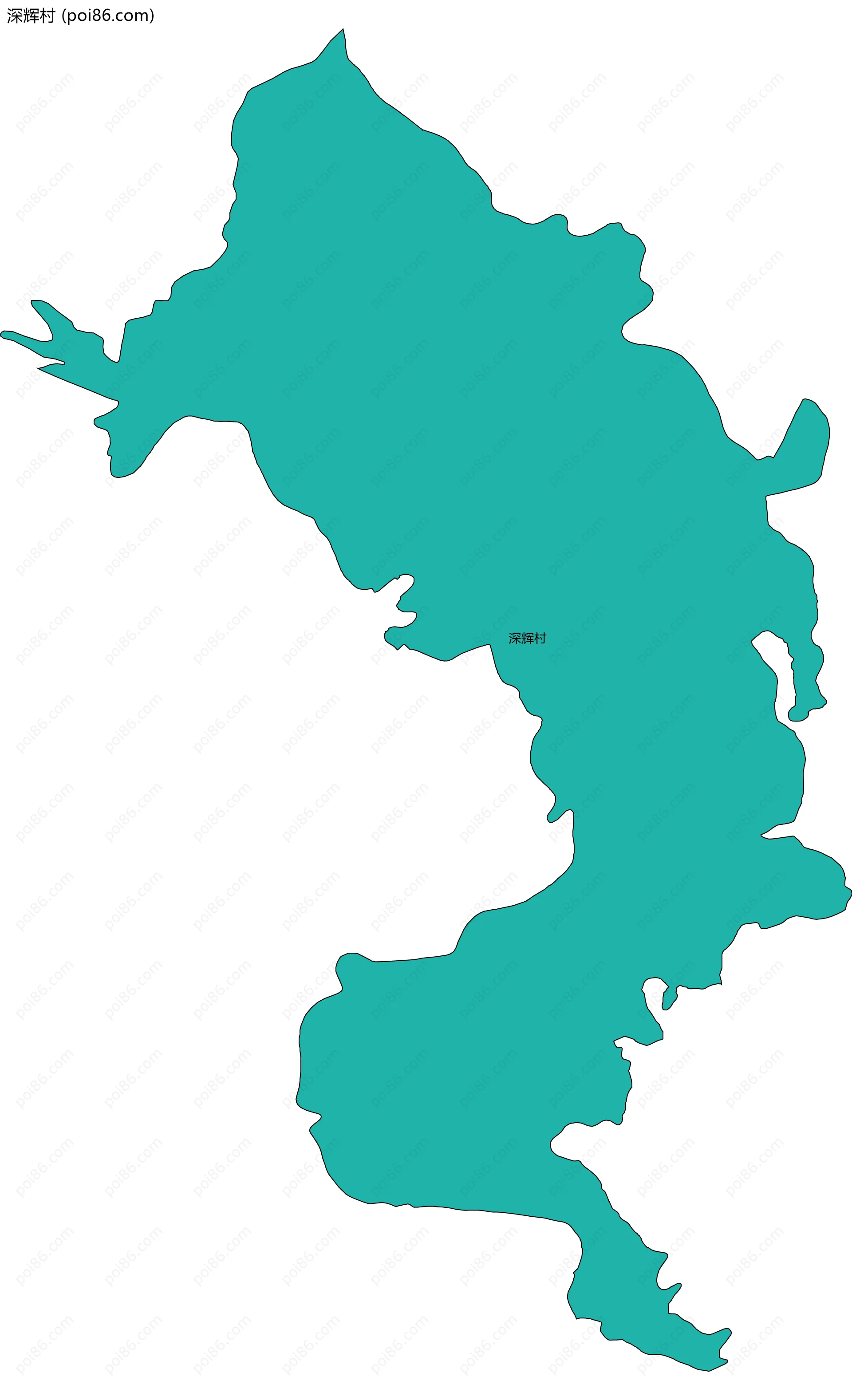 深辉村边界地图