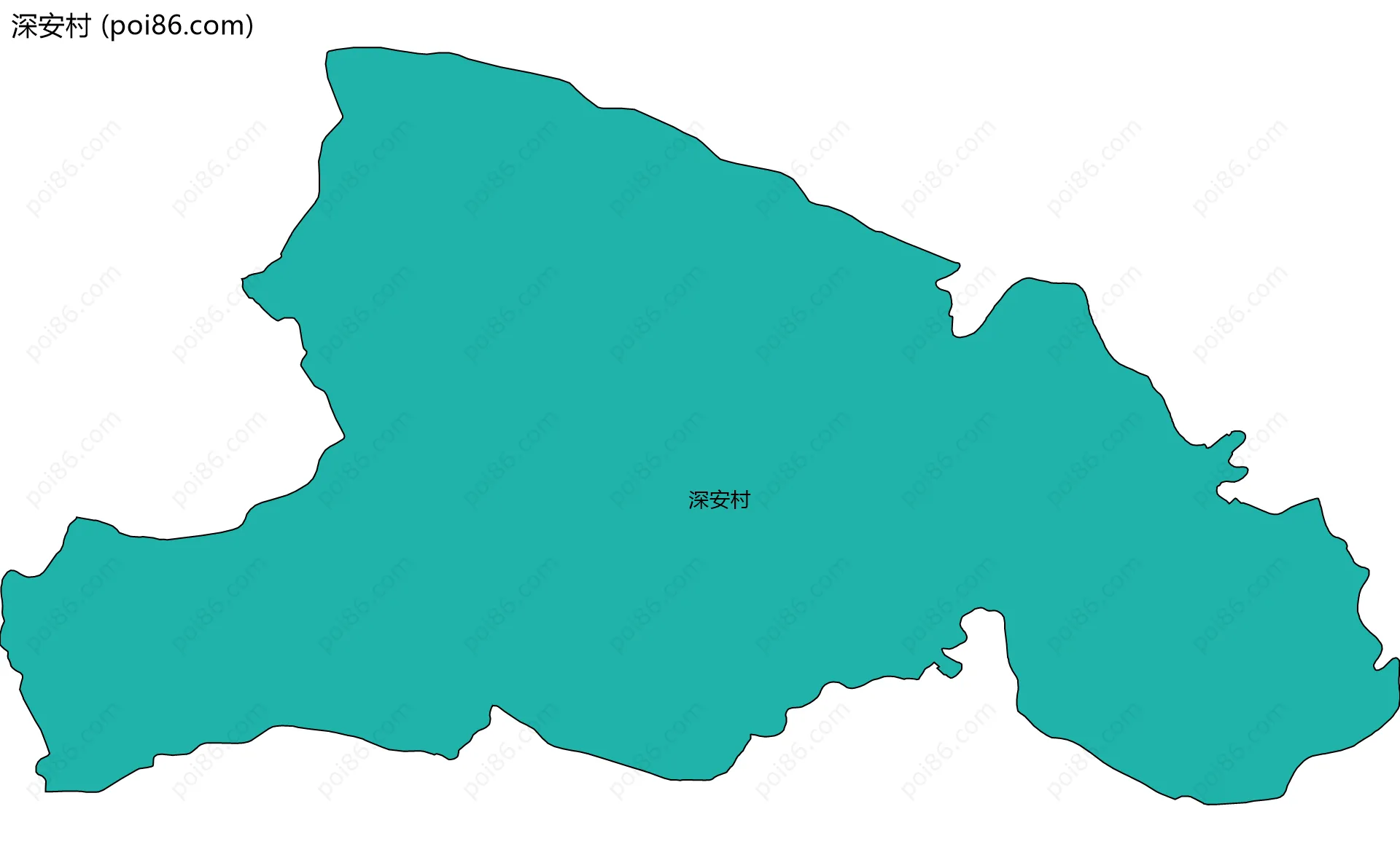 深安村边界地图