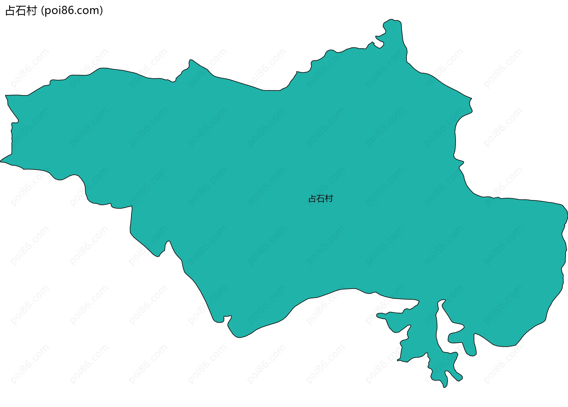 占石村边界地图