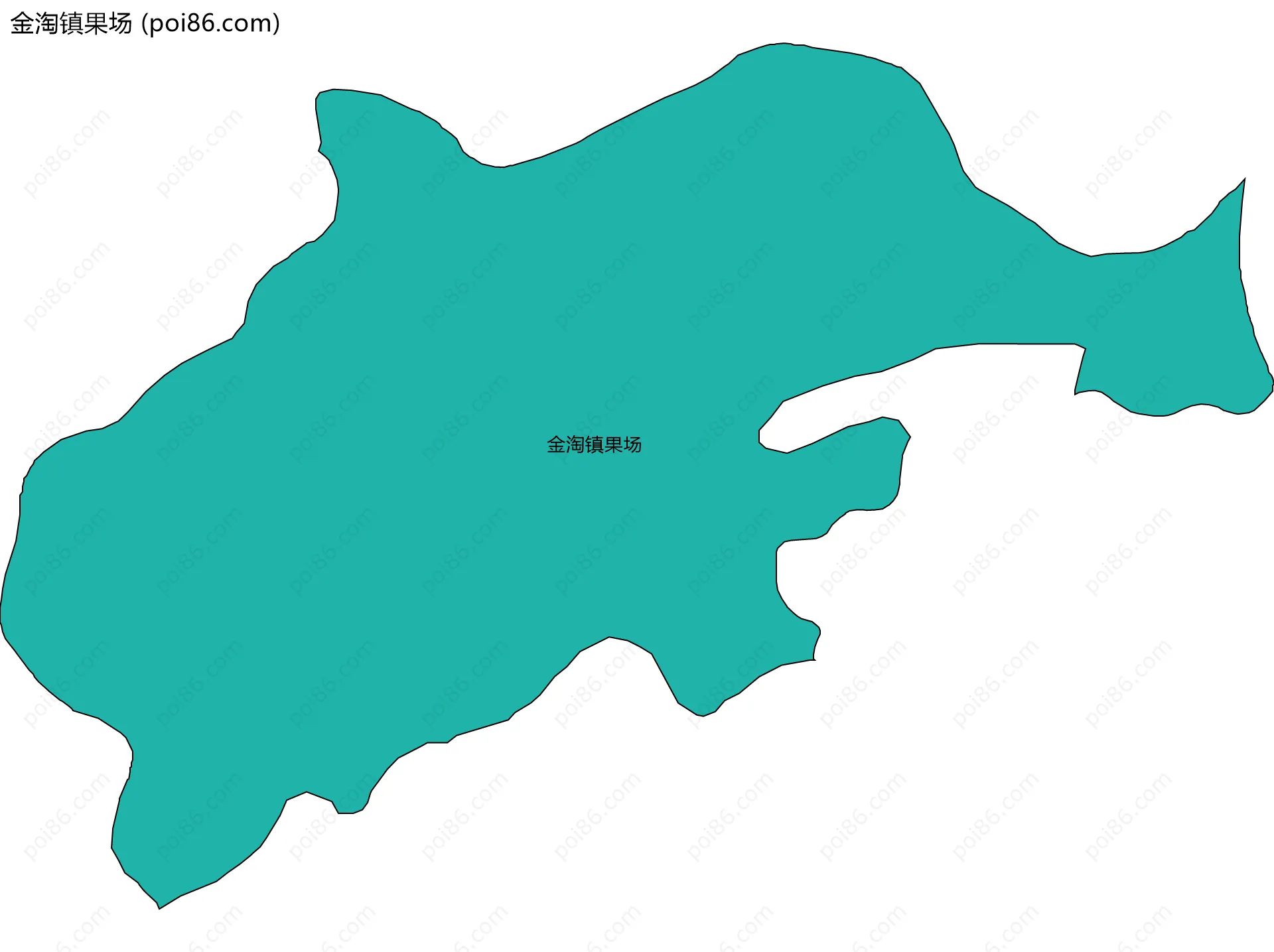 金淘镇果场边界地图