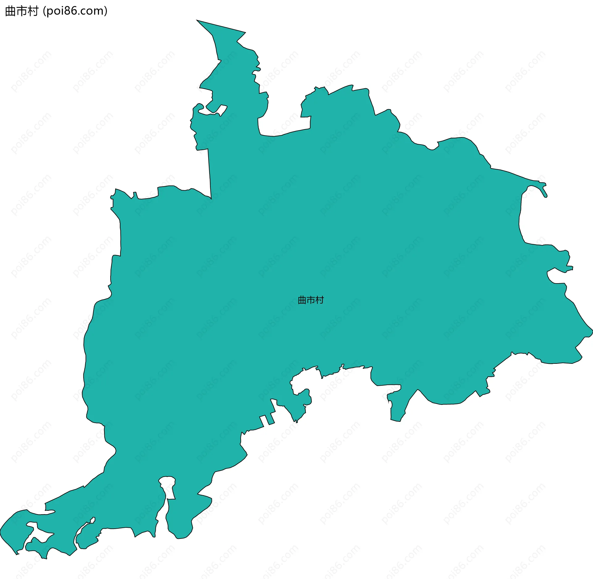 曲市村边界地图