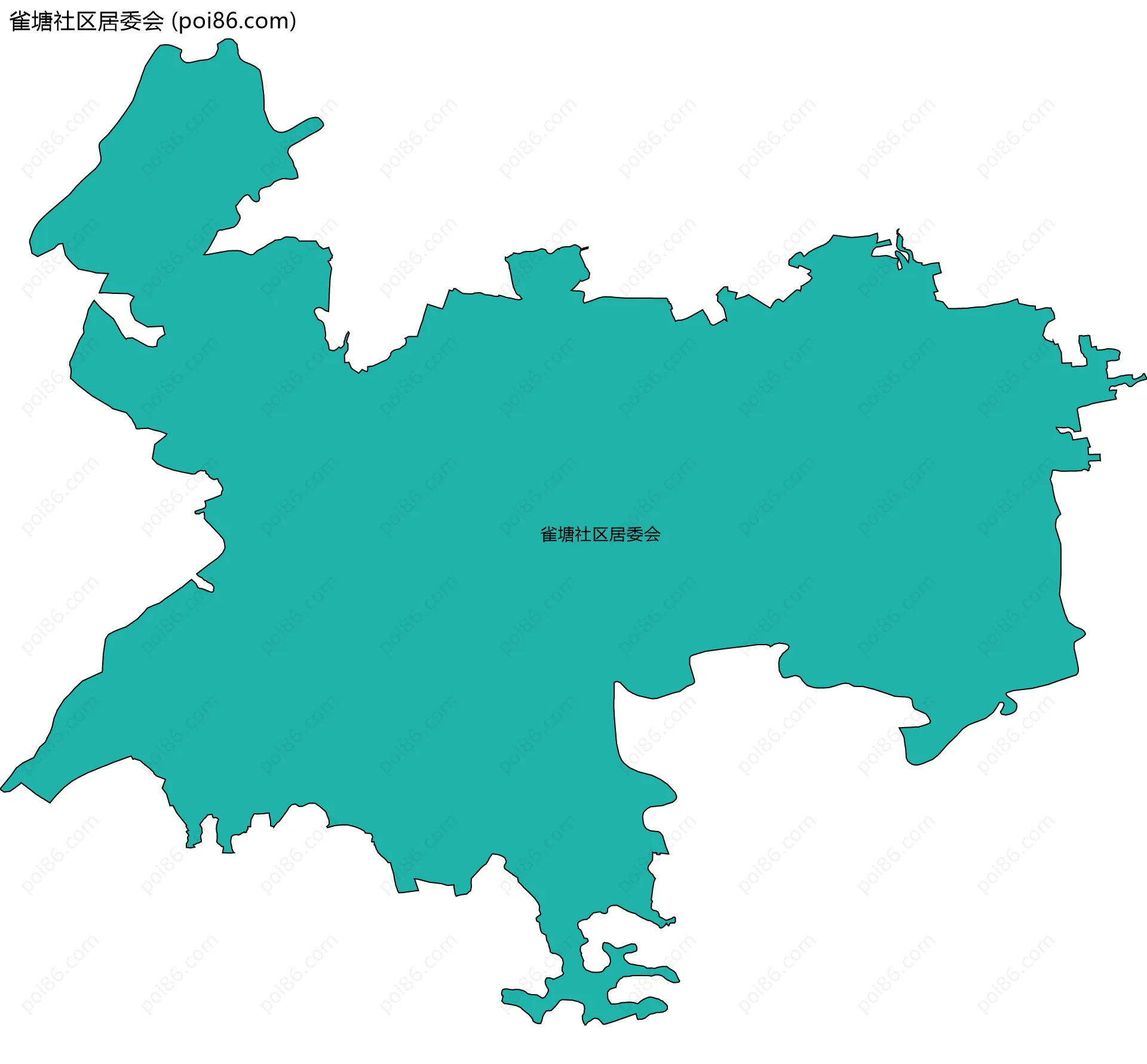 雀塘社区居委会边界地图