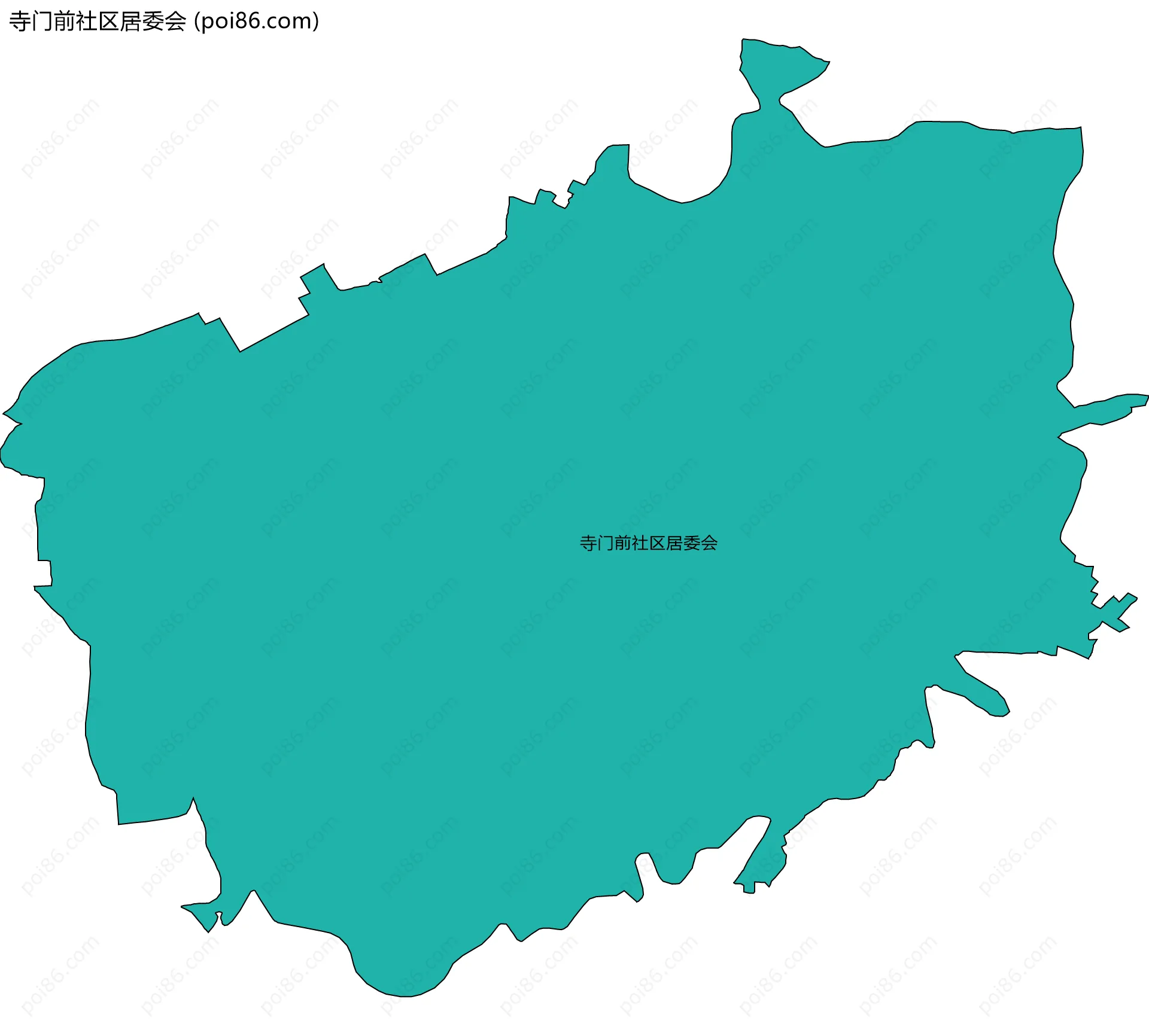 寺门前社区居委会边界地图