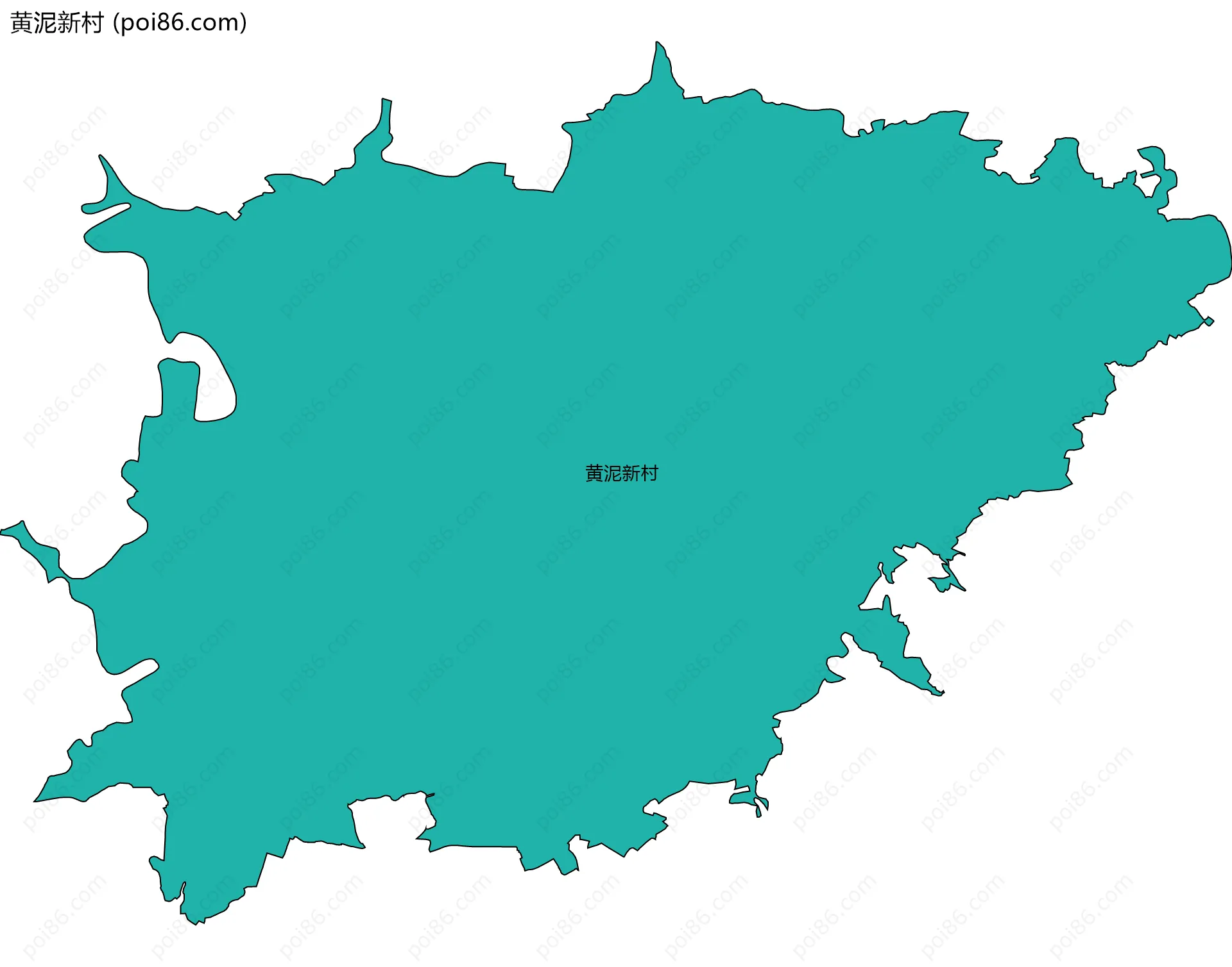 黄泥新村边界地图