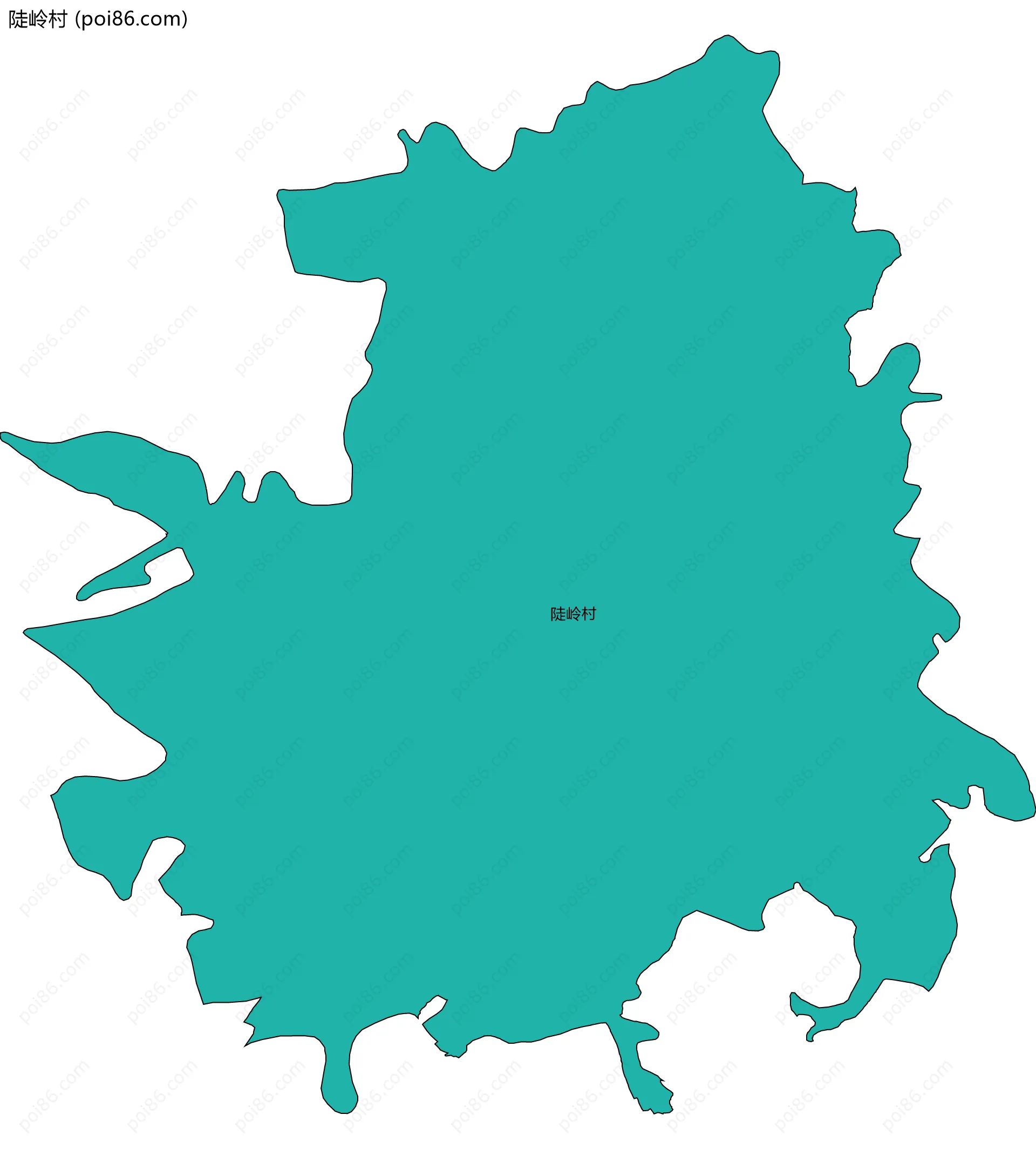 陡岭村边界地图