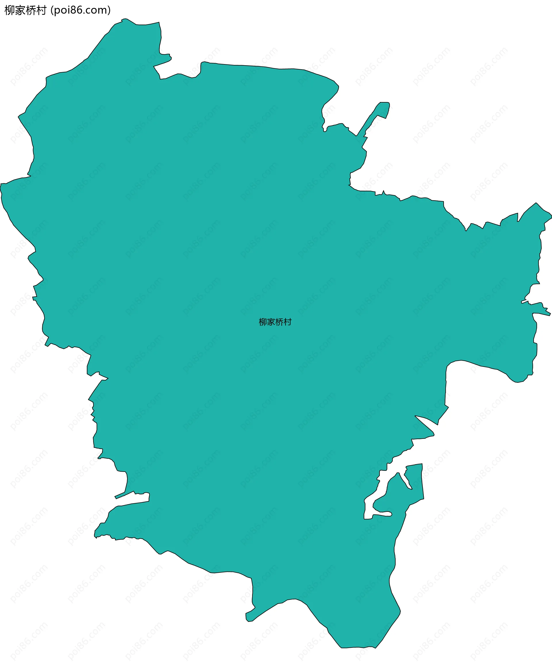 柳家桥村边界地图