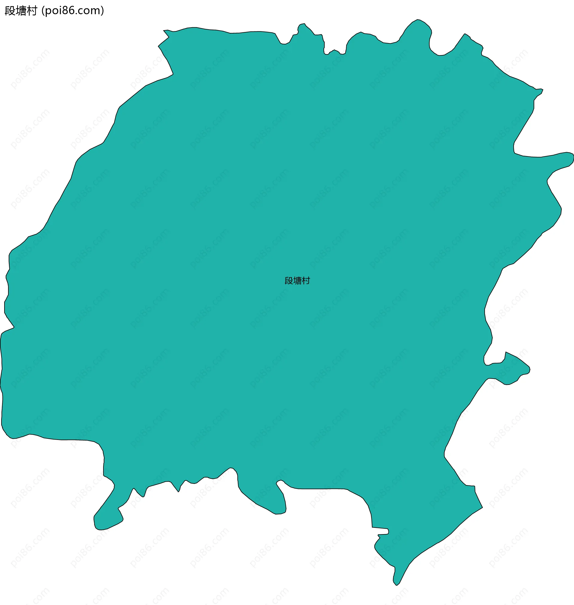 段塘村边界地图
