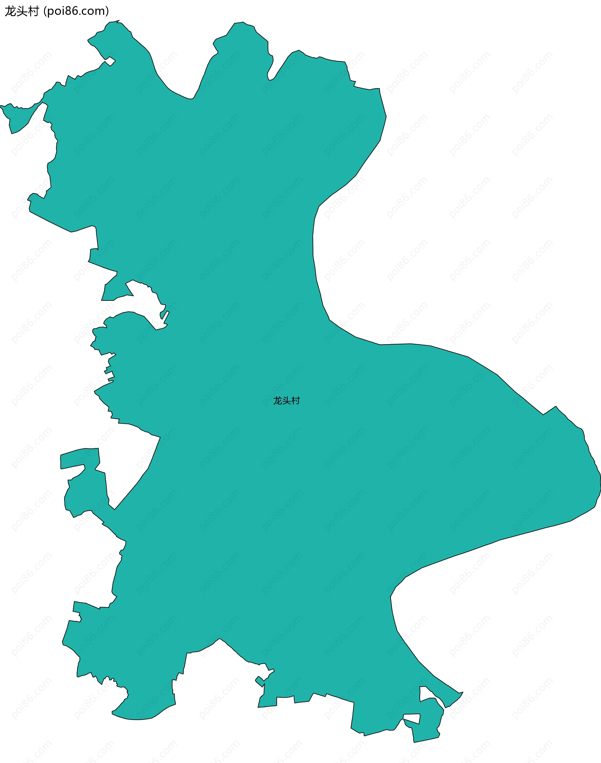 龙头村边界地图