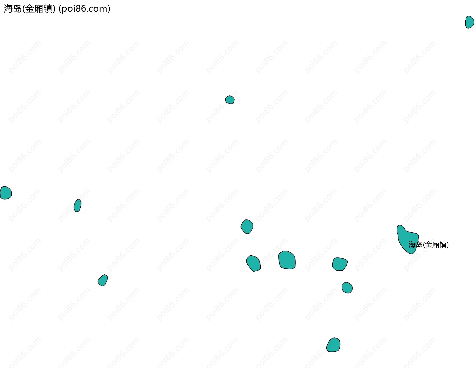 海岛(金厢镇)边界地图