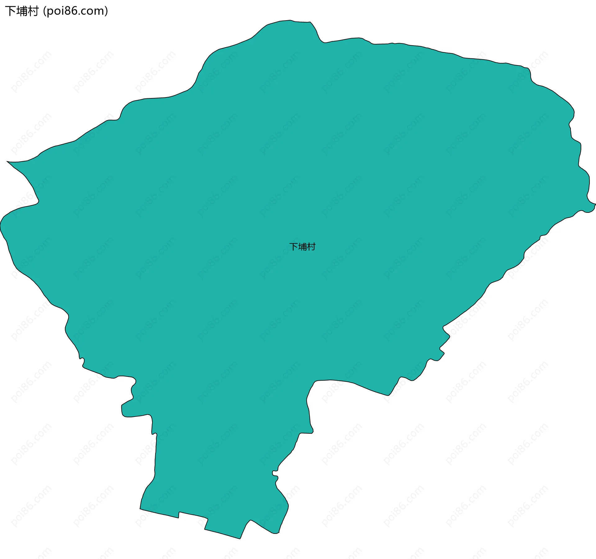 下埔村边界地图