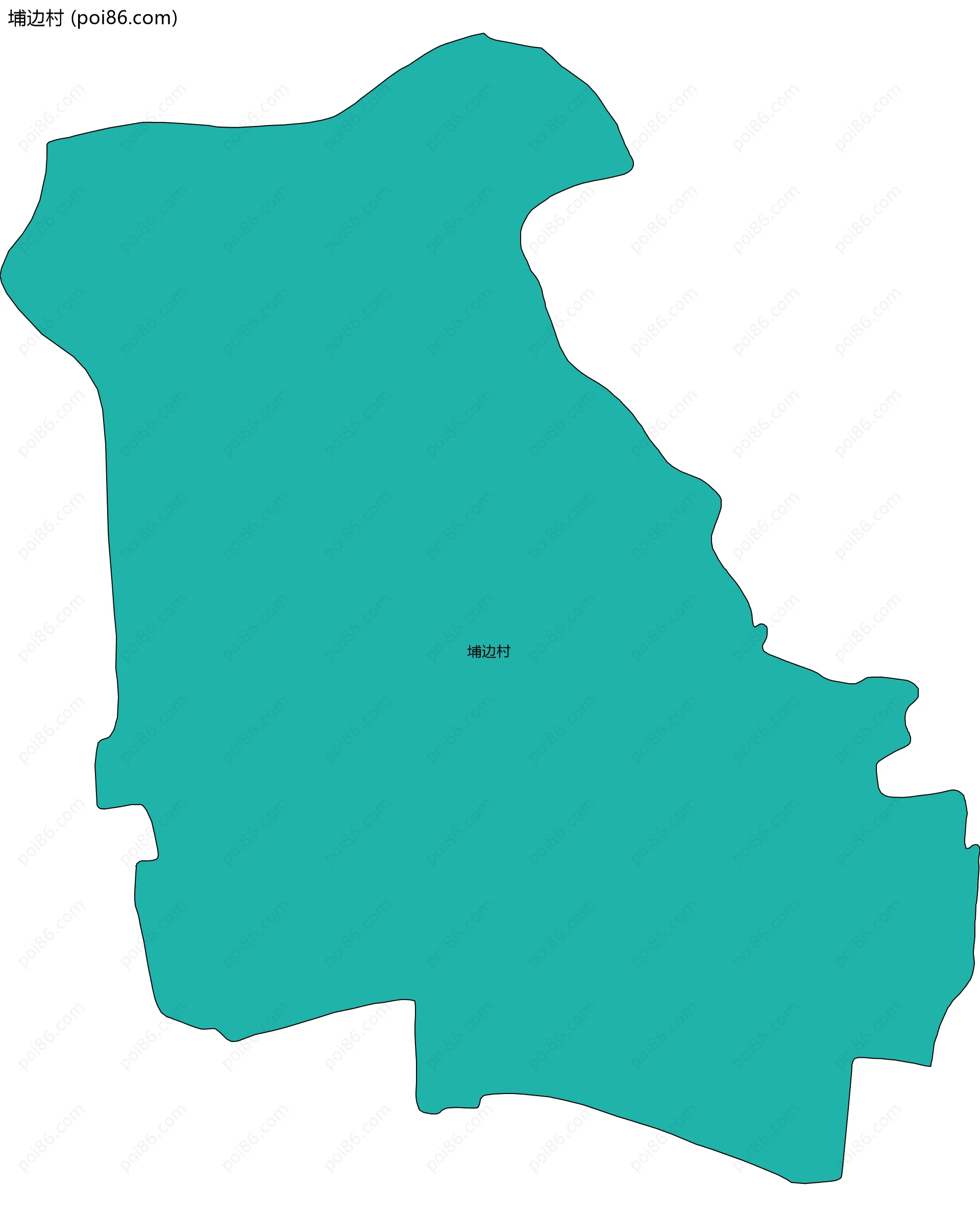 埔边村边界地图