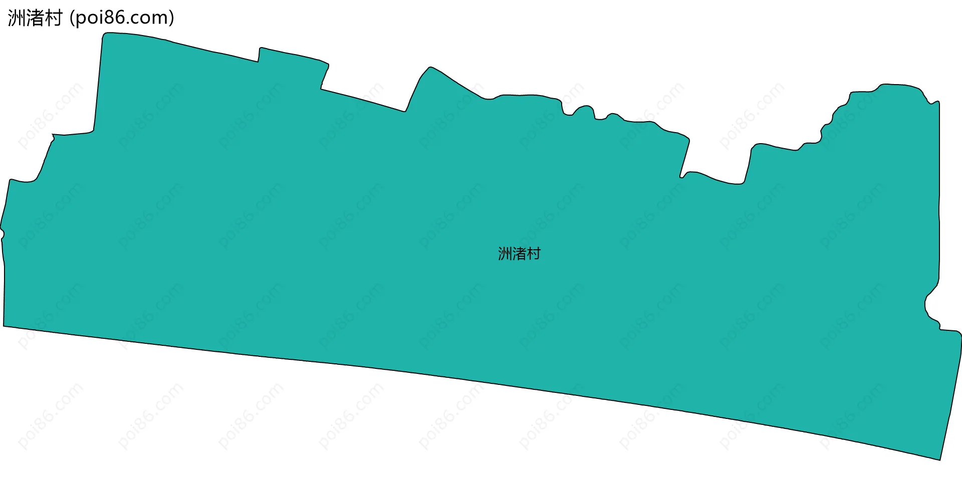 洲渚村边界地图