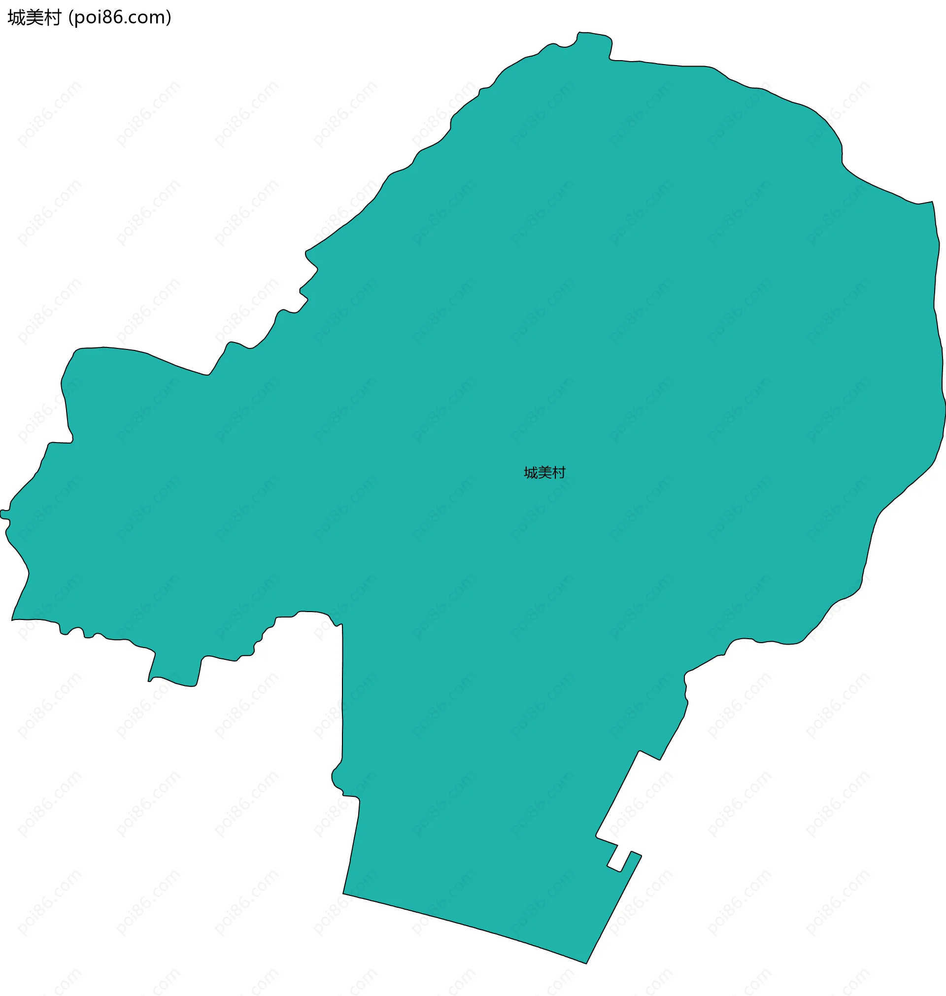 城美村边界地图