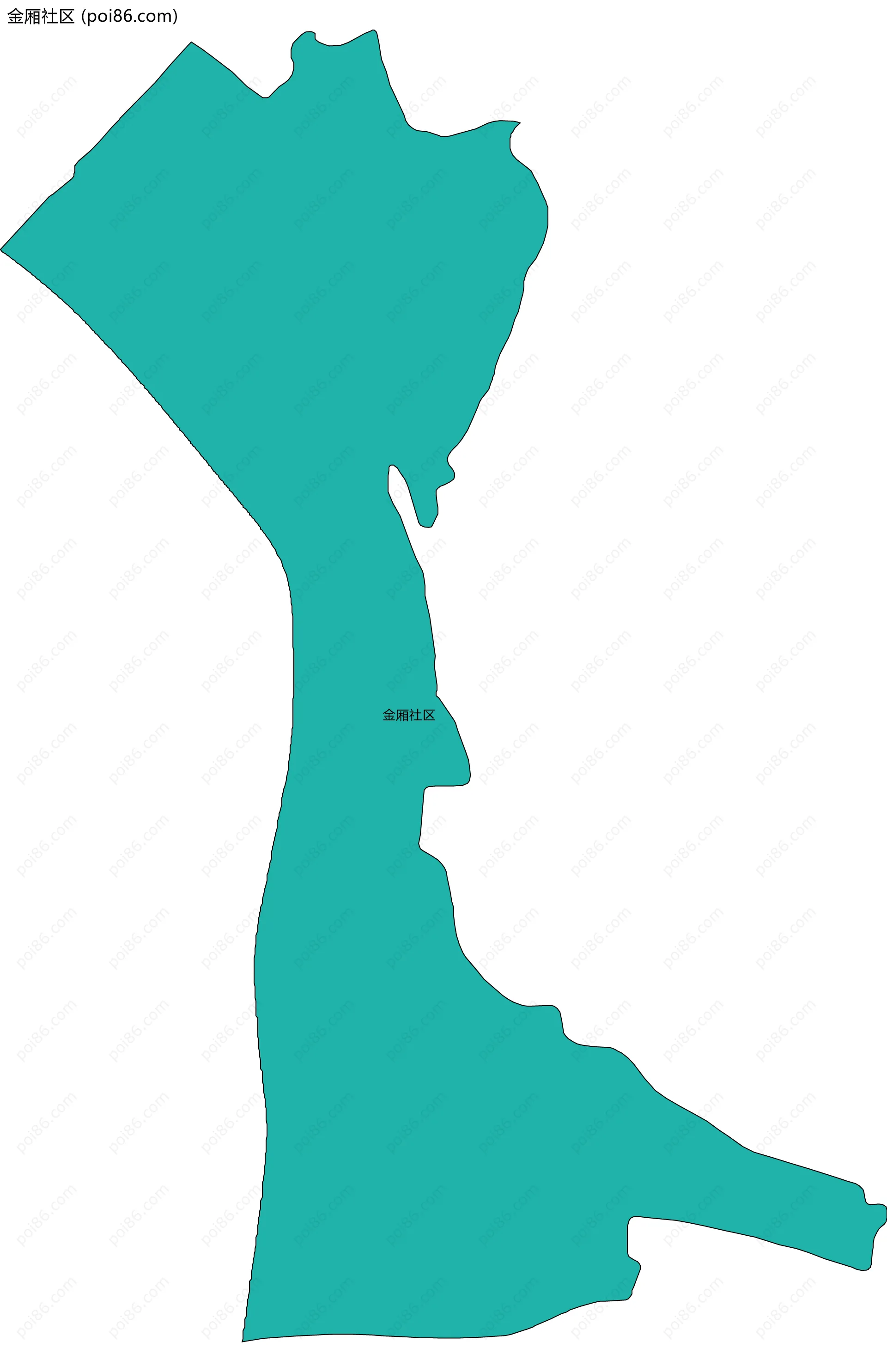 金厢社区边界地图