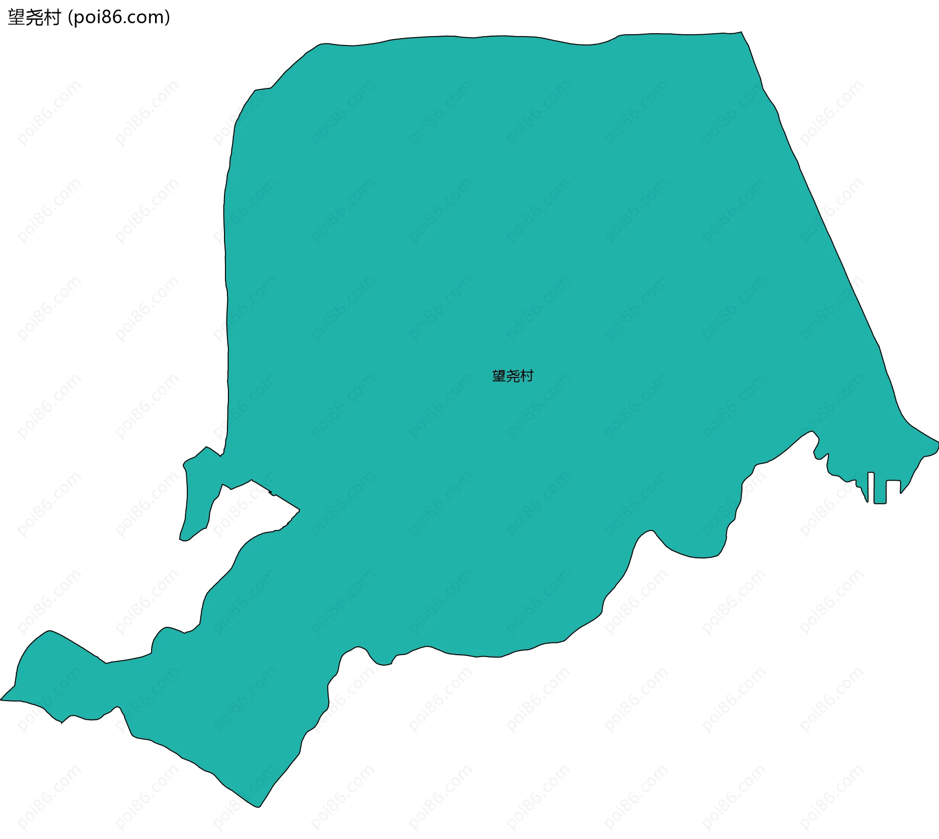 望尧村边界地图