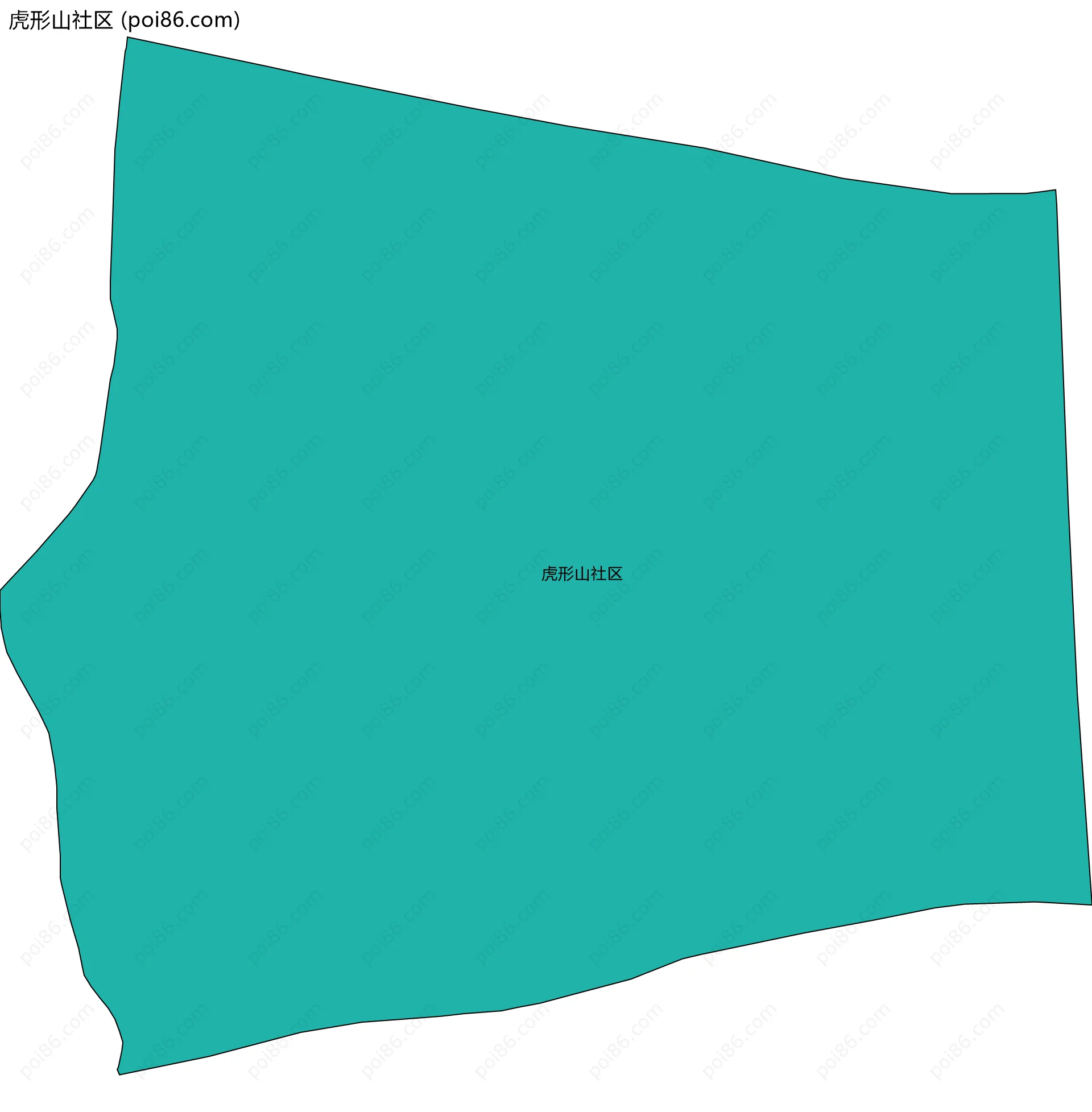 虎形山社区边界地图