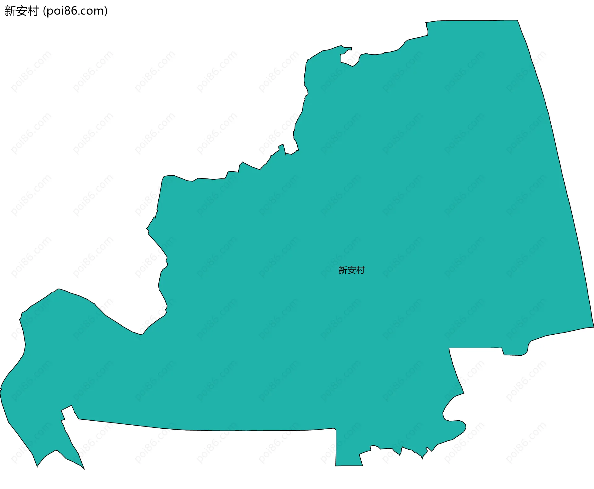 新安村边界地图