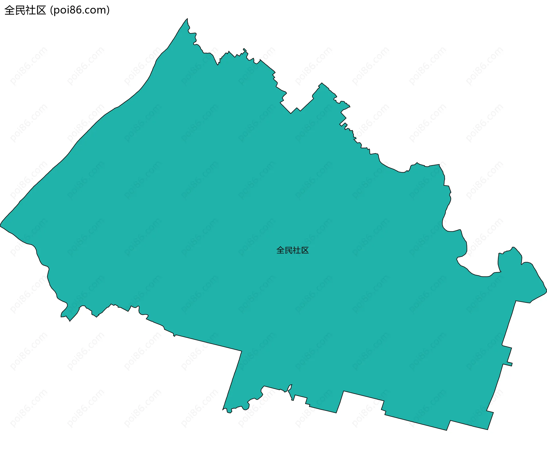 全民社区边界地图
