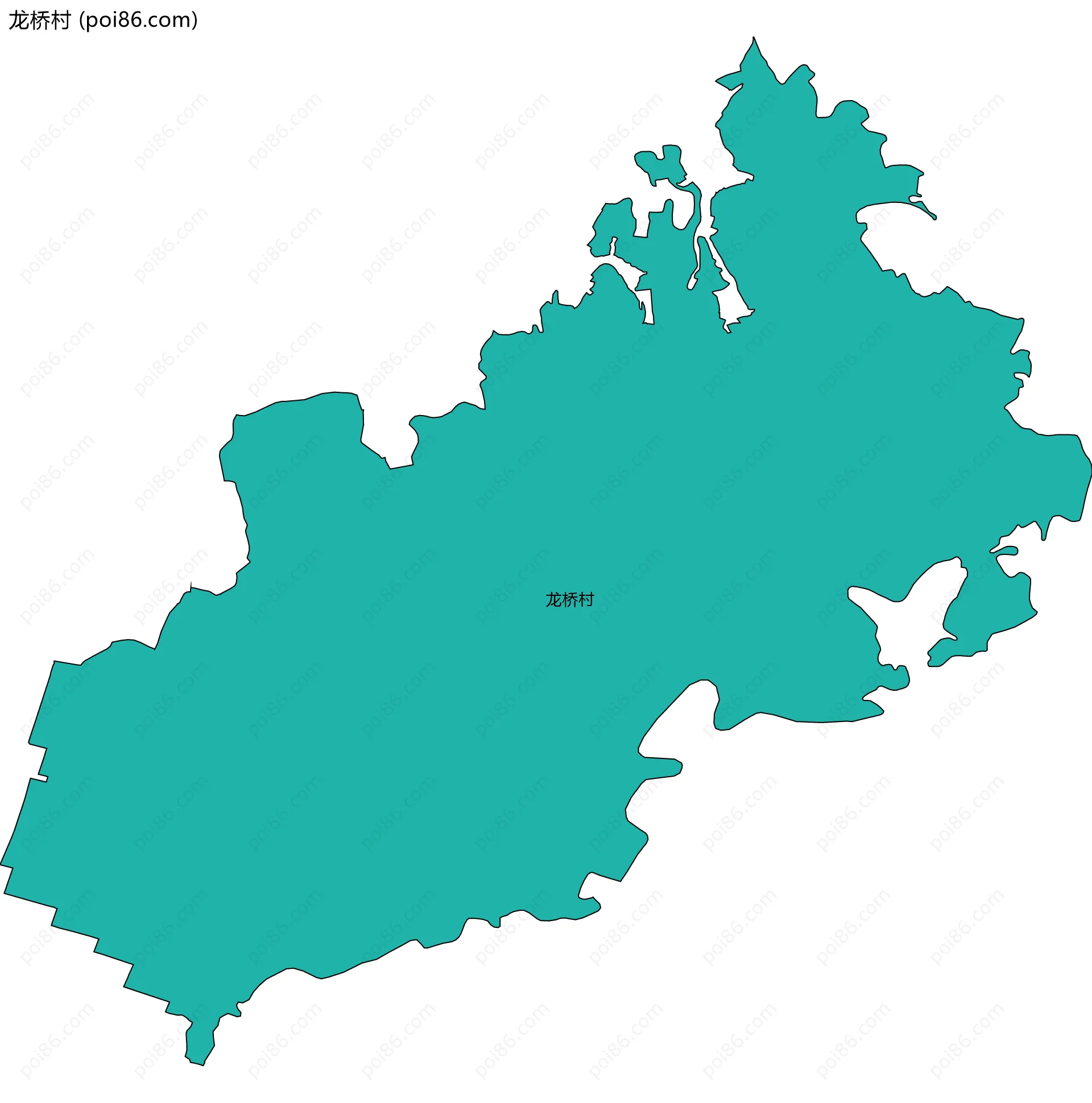 龙桥村边界地图