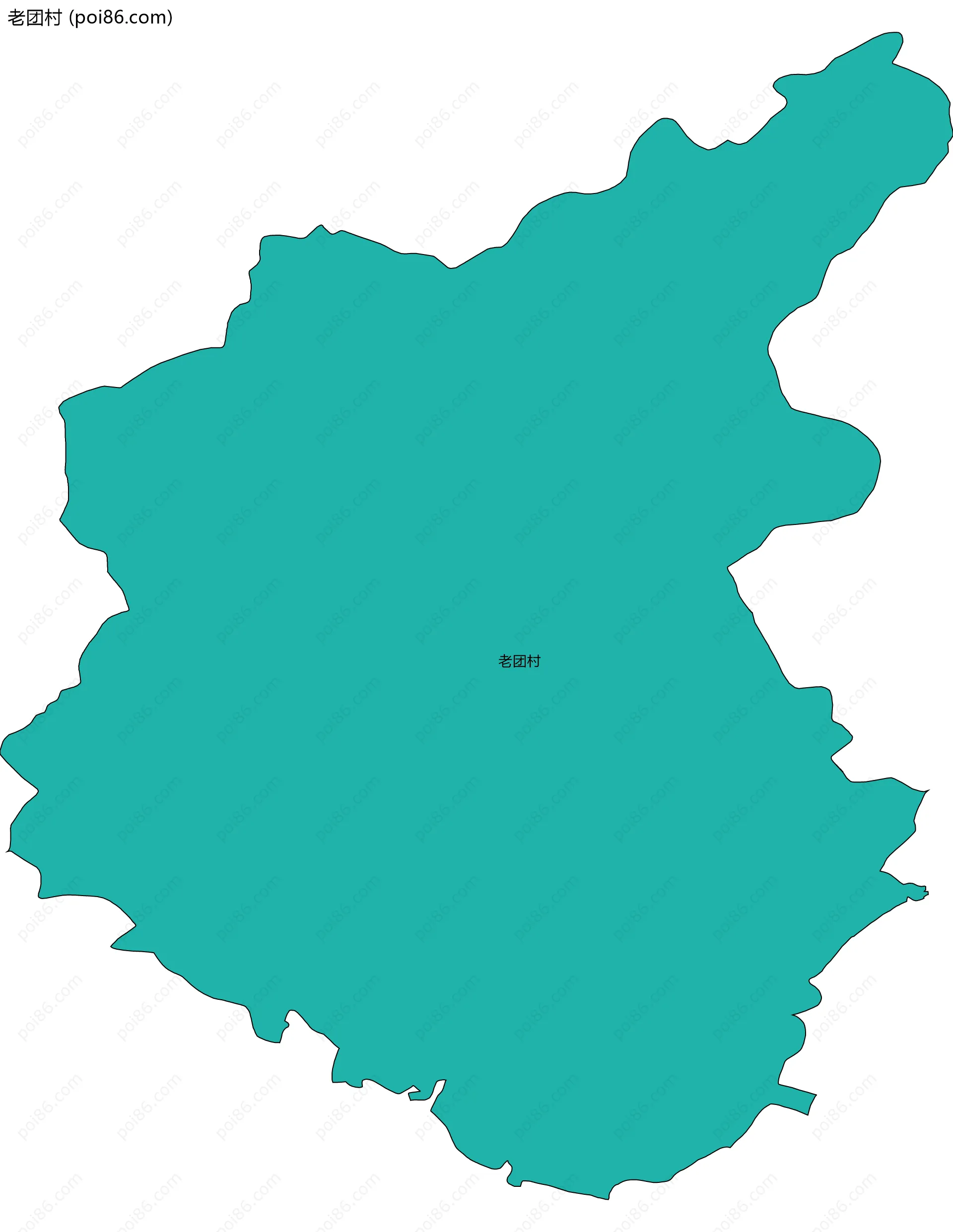 老团村边界地图