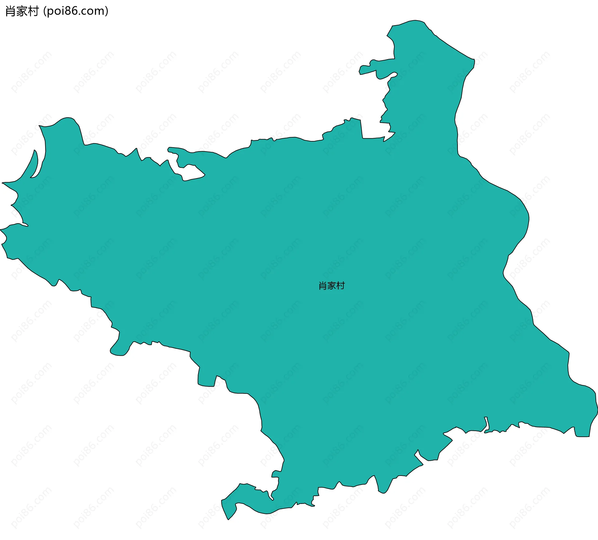 肖家村边界地图