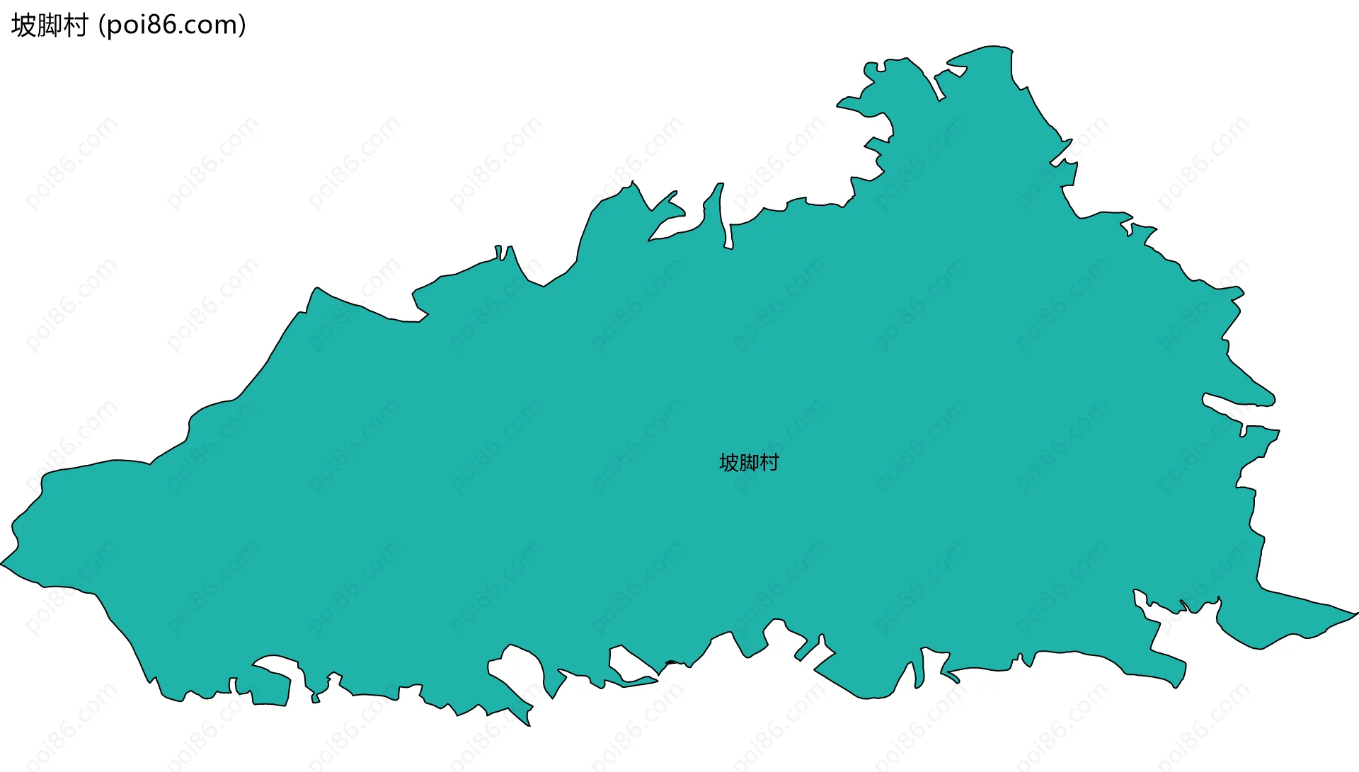 坡脚村边界地图