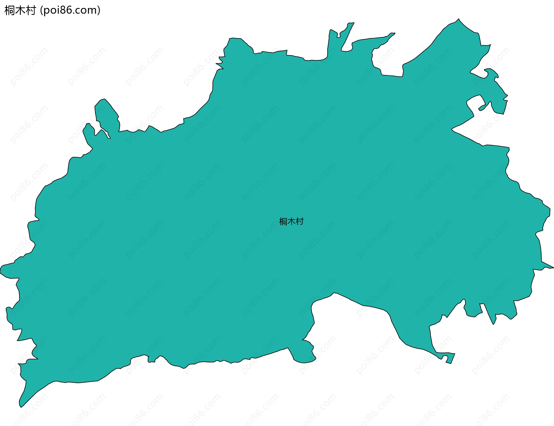 桐木村边界地图