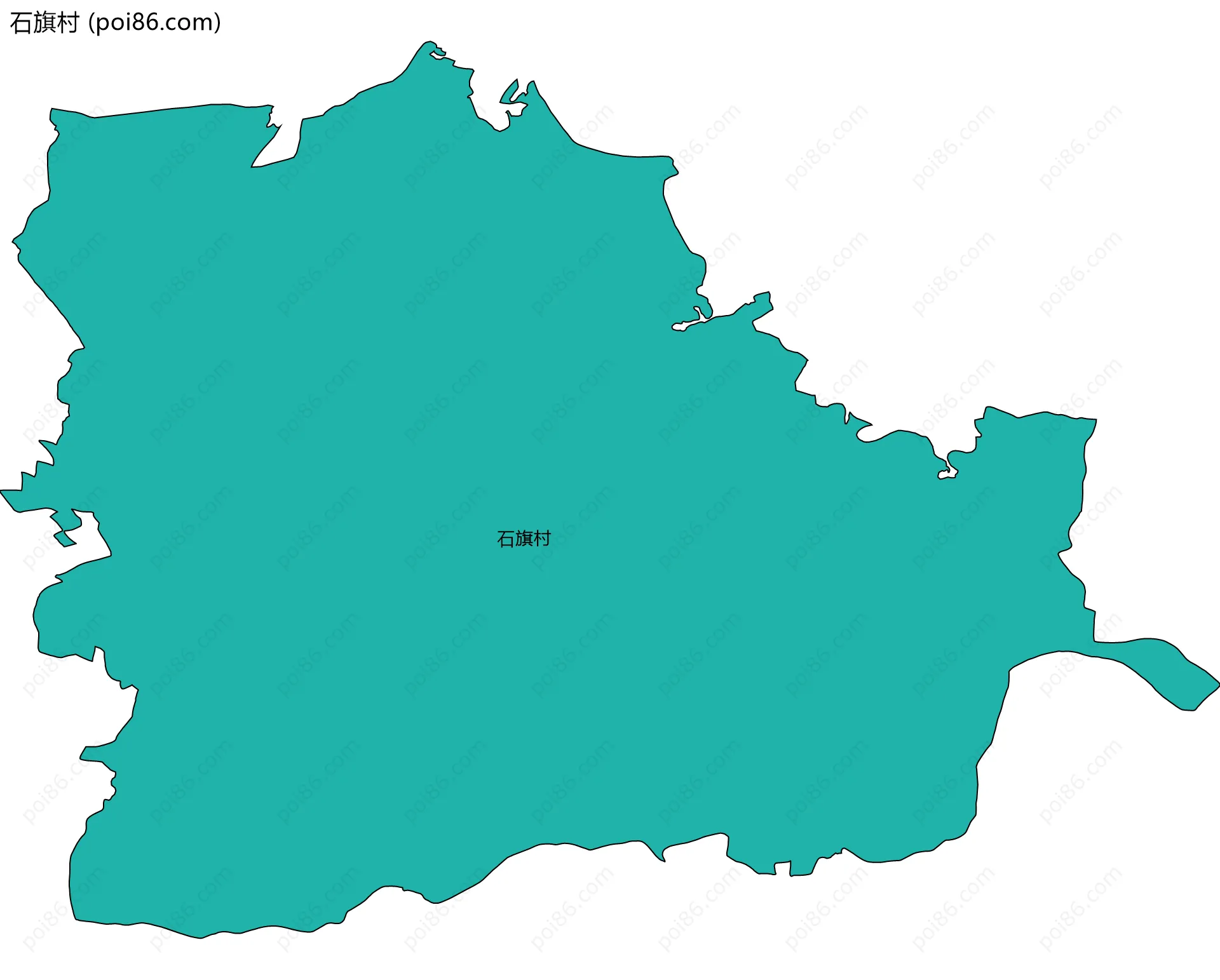 石旗村边界地图